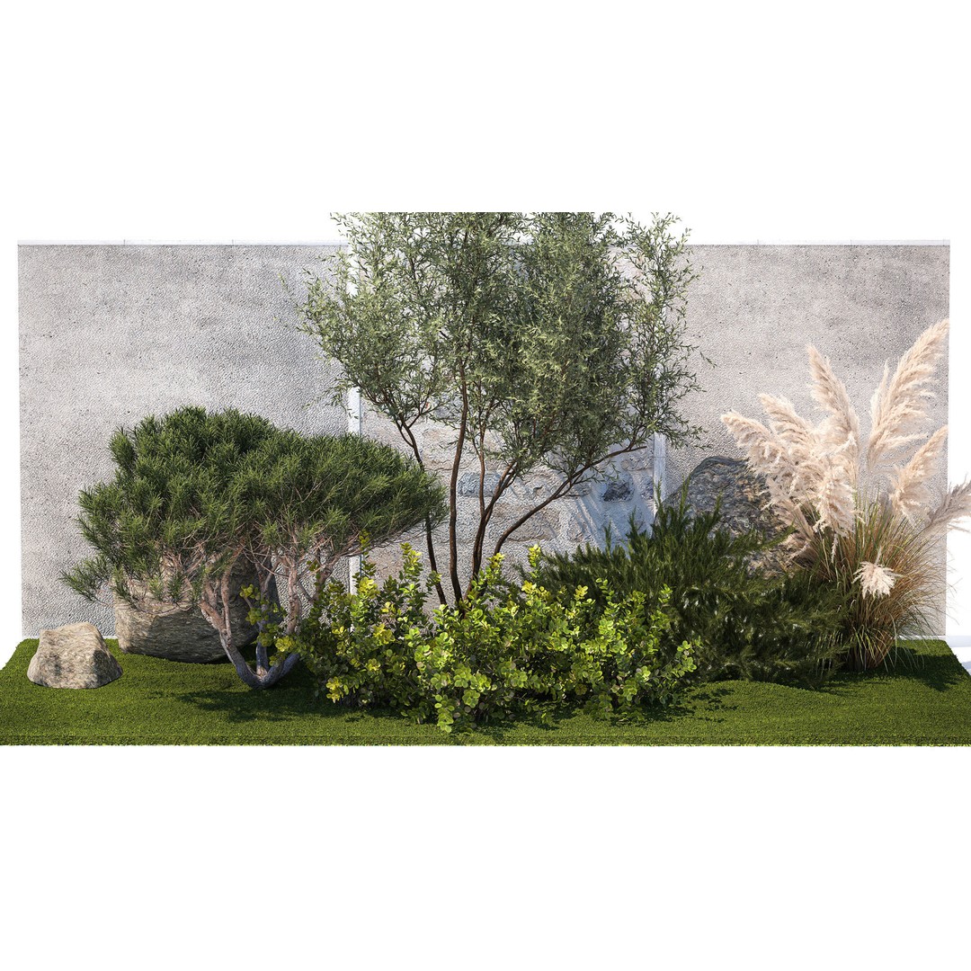 Juniper Topiary 3D Model – Decorative Plant Asset, Game-Ready FBX - View 3
