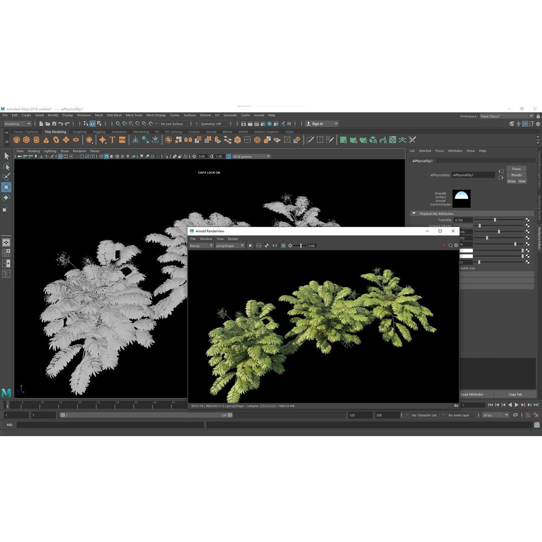Angiopteris Fokiensis Fern 3D Model – High Detail PBR Asset, FBX, OBJ - View 7