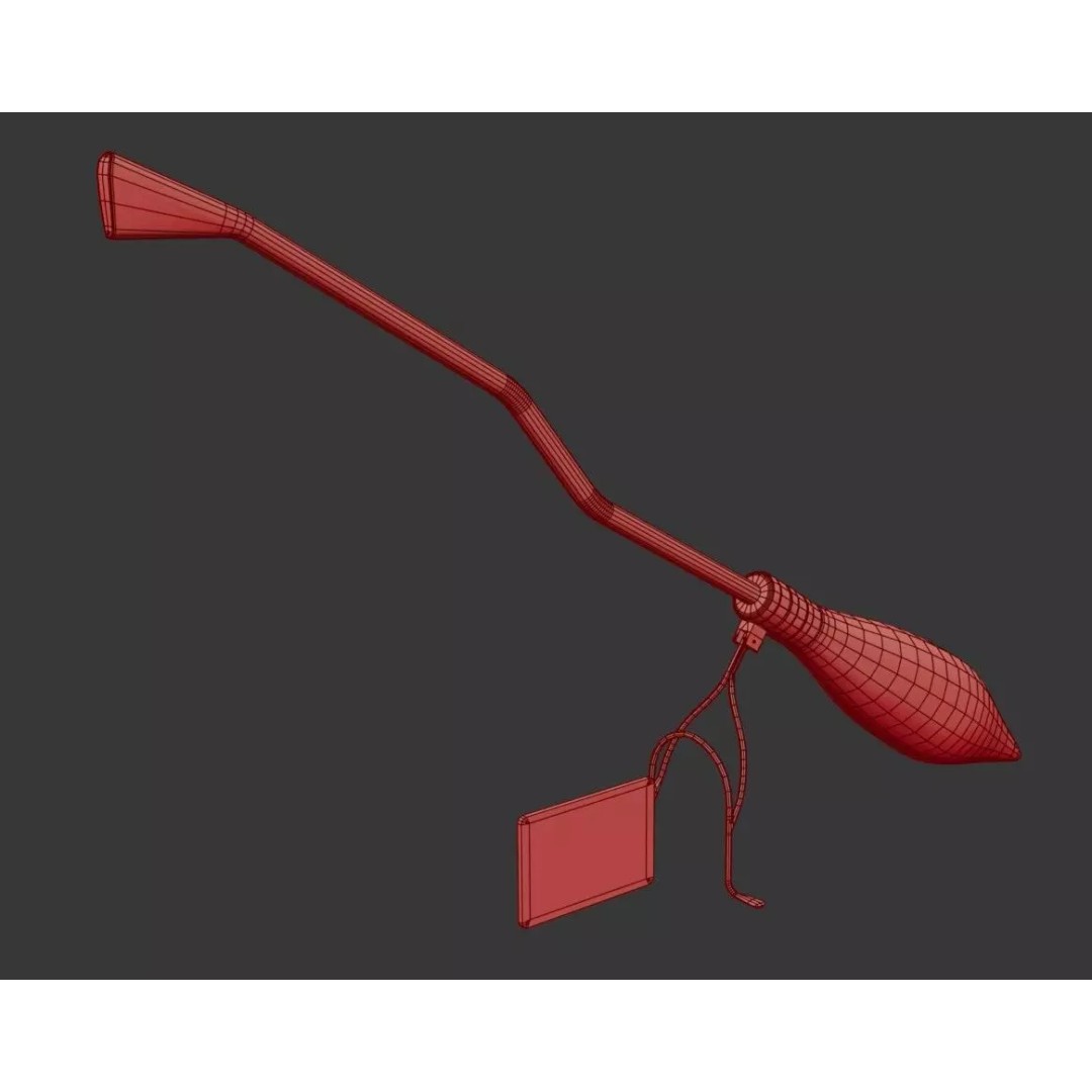 Nimbus 2000 Flying Broom 3D Model – Low Poly PBR Game Asset, FBX - View 26