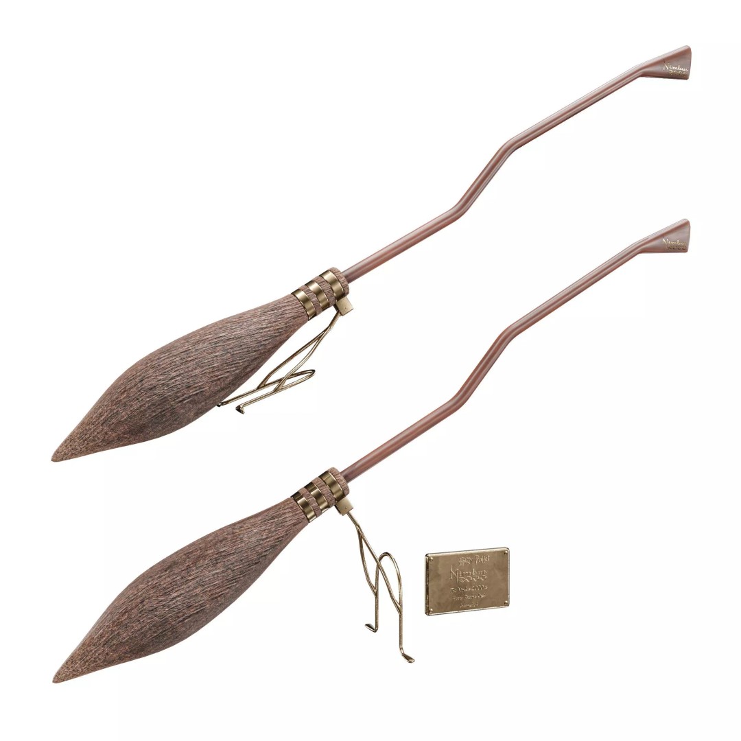 Nimbus 2000 Flying Broom 3D Model – Low Poly PBR Game Asset, FBX - View 6