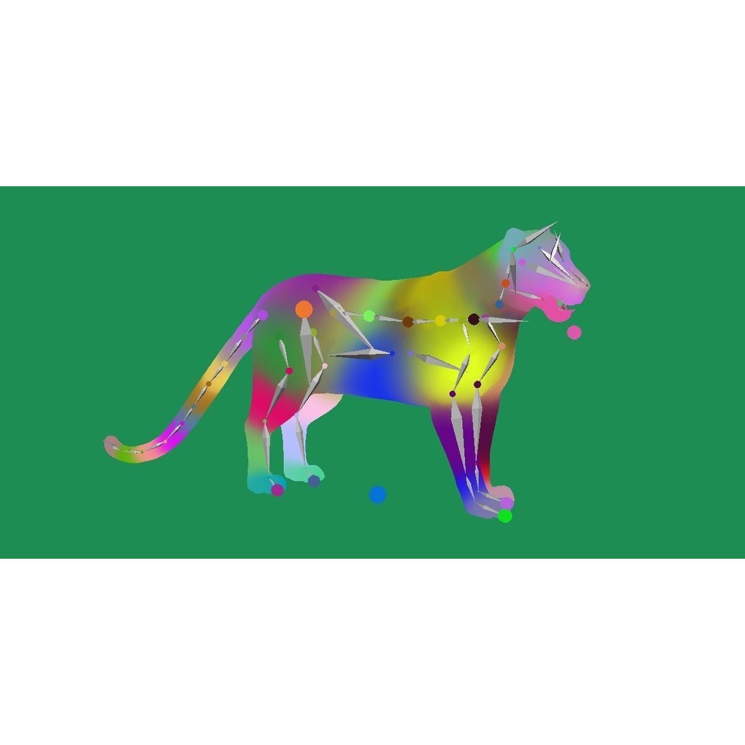 Clouded Leopard 3D Model – Mid Poly Game Ready Character, FBX - View 26