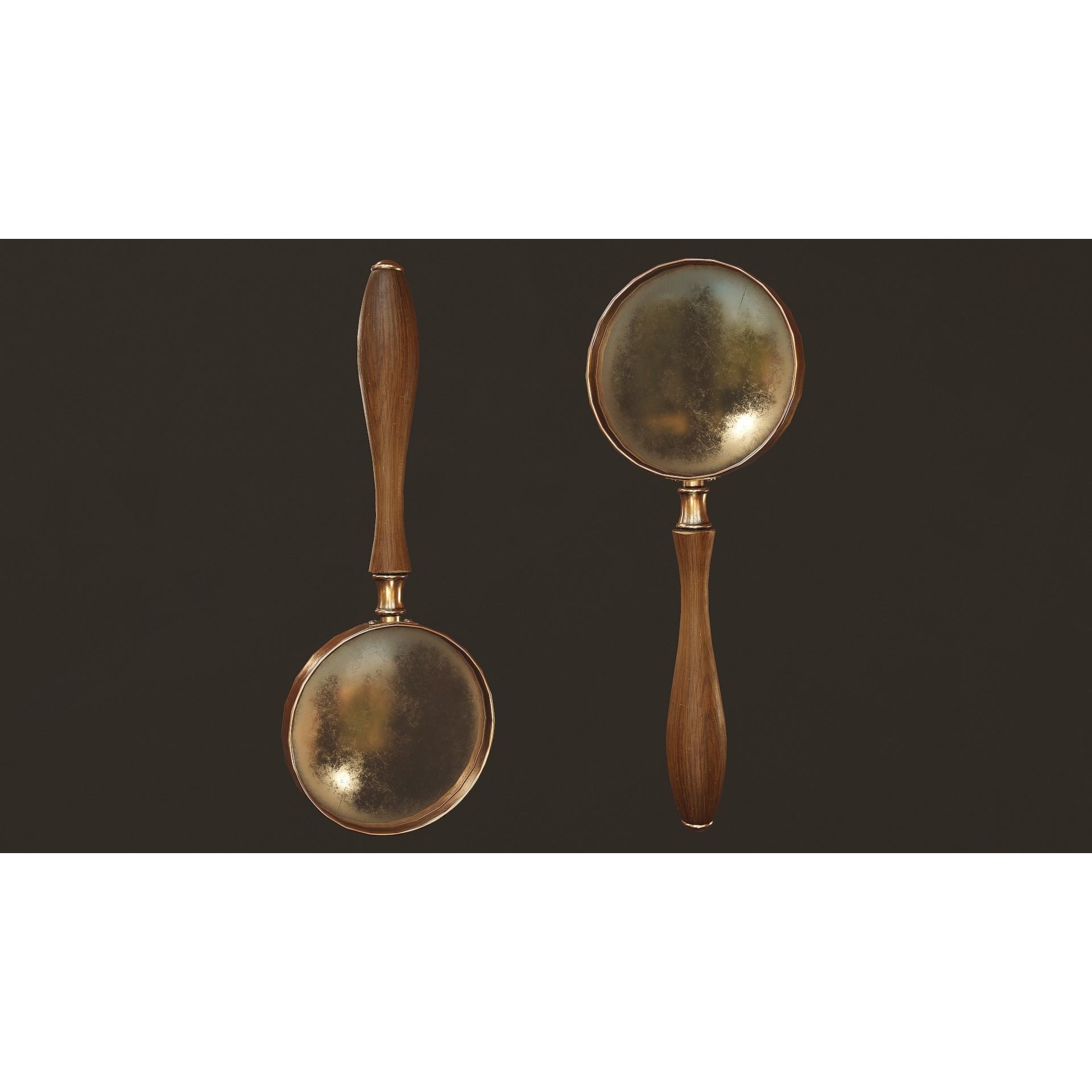Victorian Props Set - Low-Poly Game-Ready 3D Model - View 9