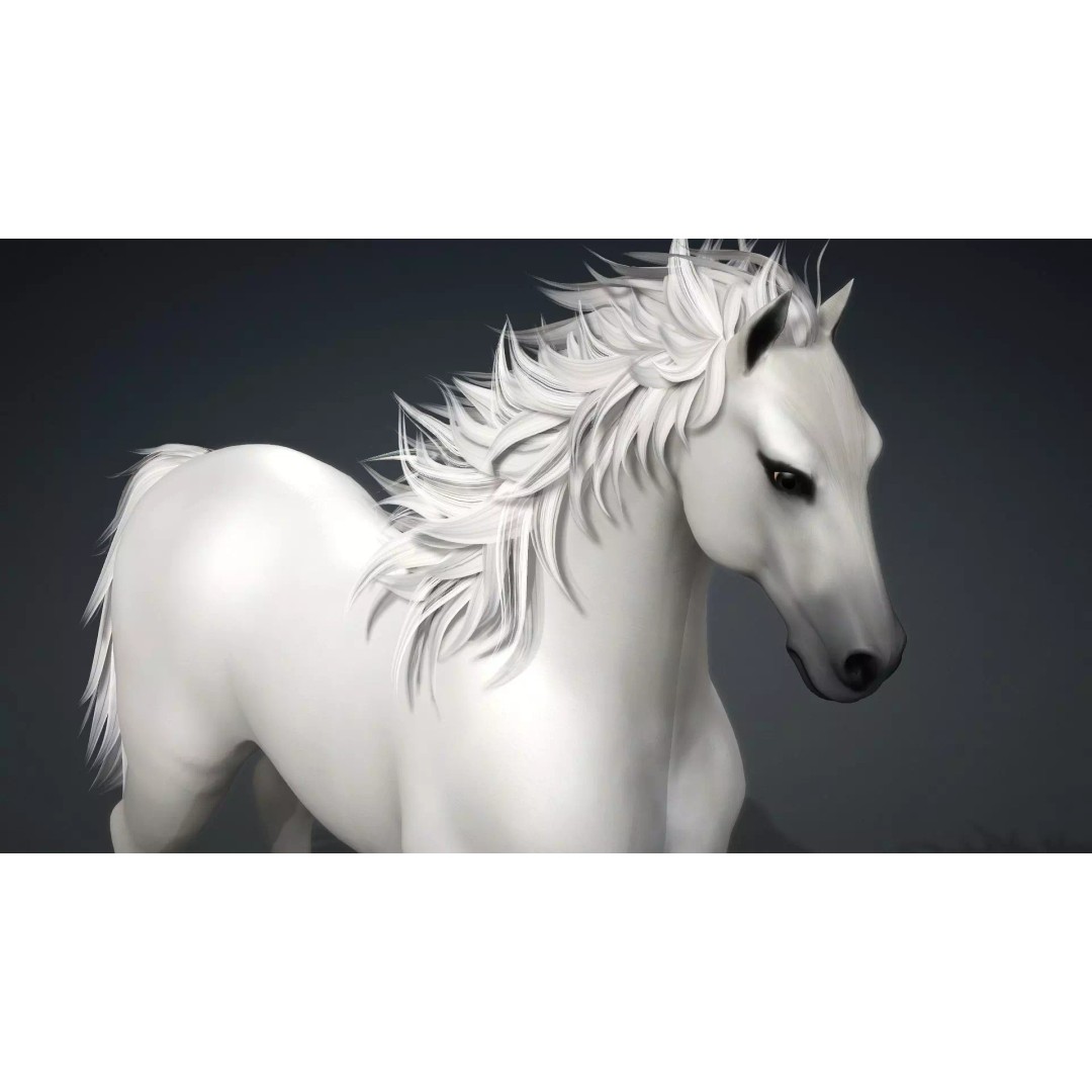 Horse 3D Model – Rigged Animated Creature for Unity, FBX, Blender - View 15