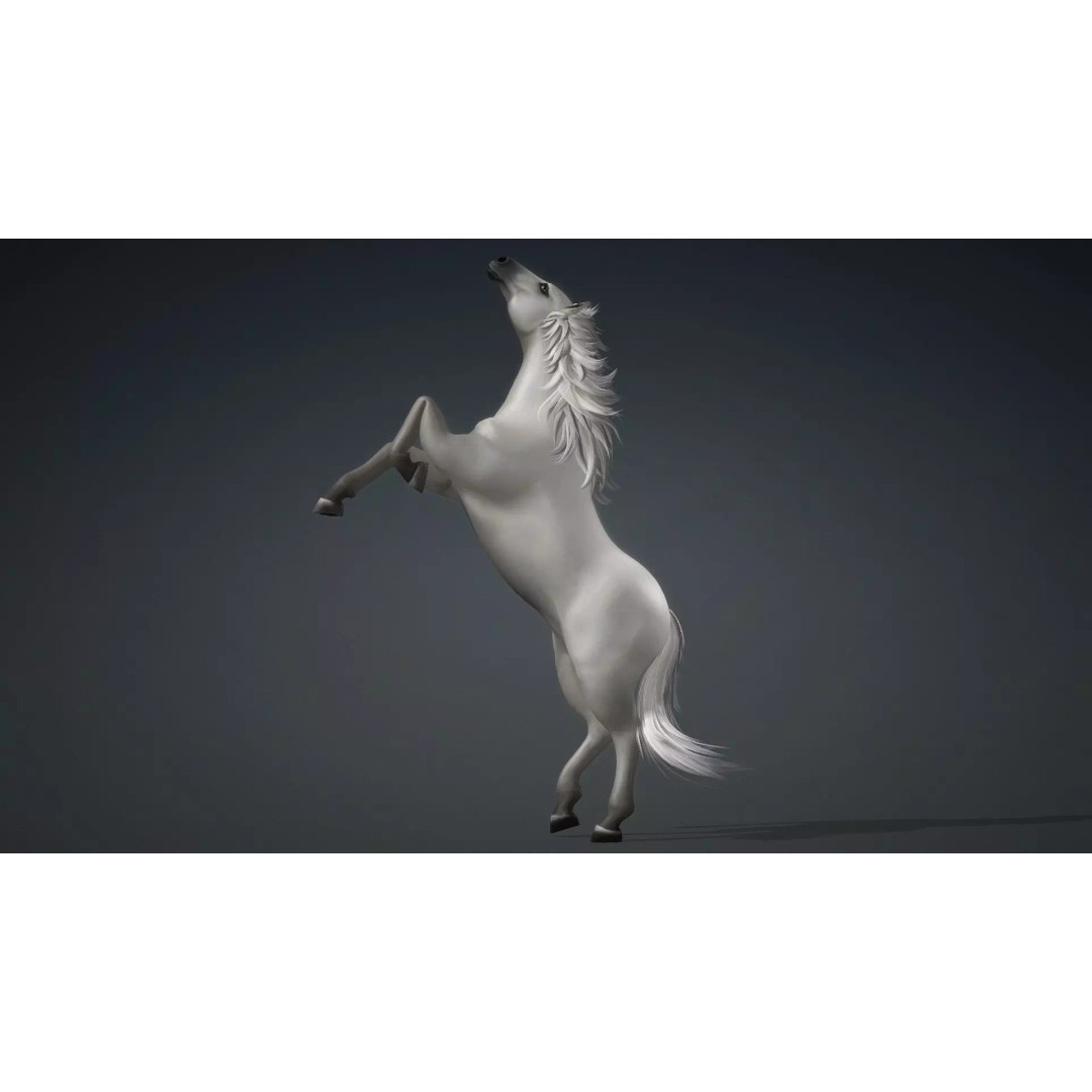 Horse 3D Model – Rigged Animated Creature for Unity, FBX, Blender - View 7