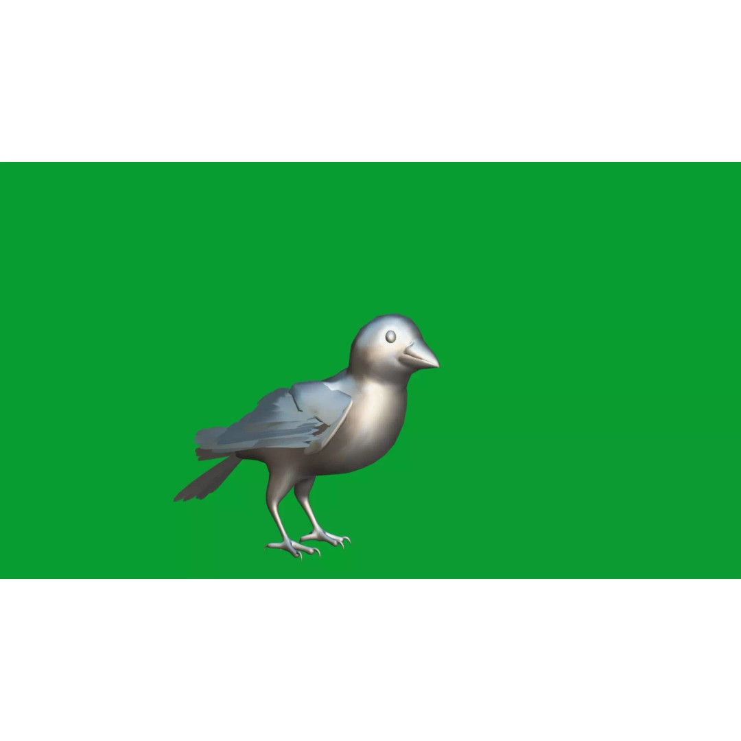 Asian House Sparrow 3D Model – Low Poly Animated Game Asset, FBX - View 16