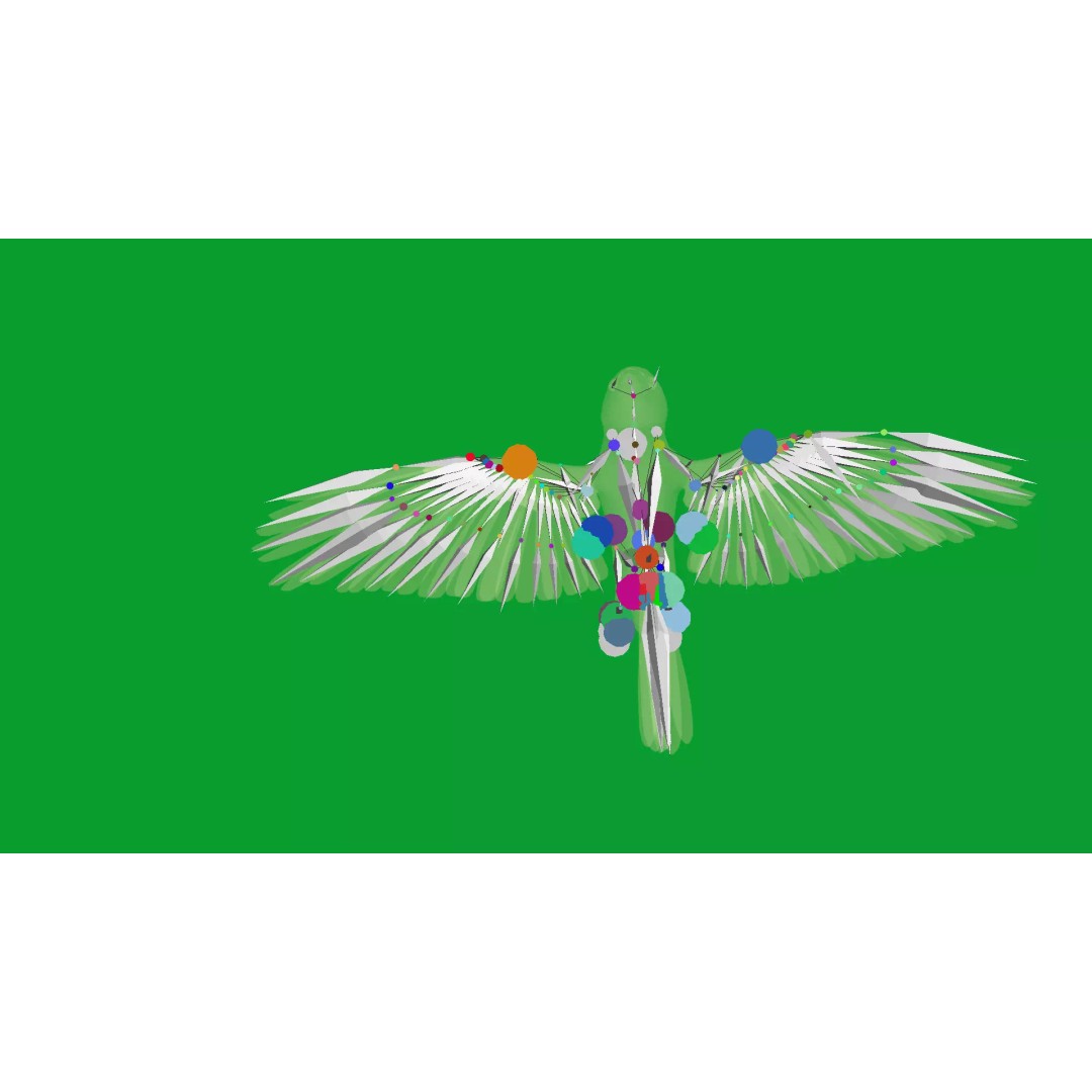 Asian House Sparrow 3D Model – Low Poly Animated Game Asset, FBX - View 37