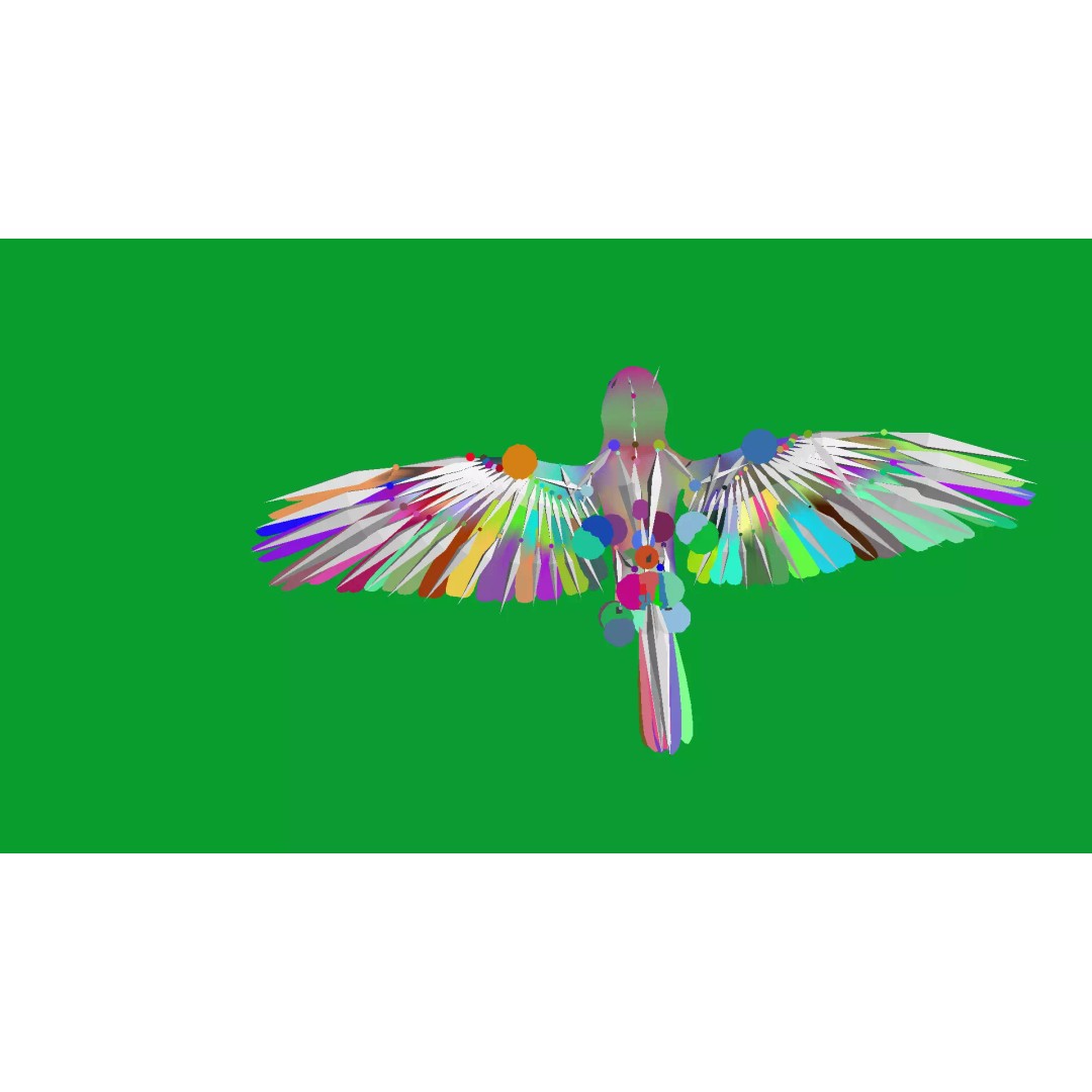 Asian House Sparrow 3D Model – Low Poly Animated Game Asset, FBX - View 9