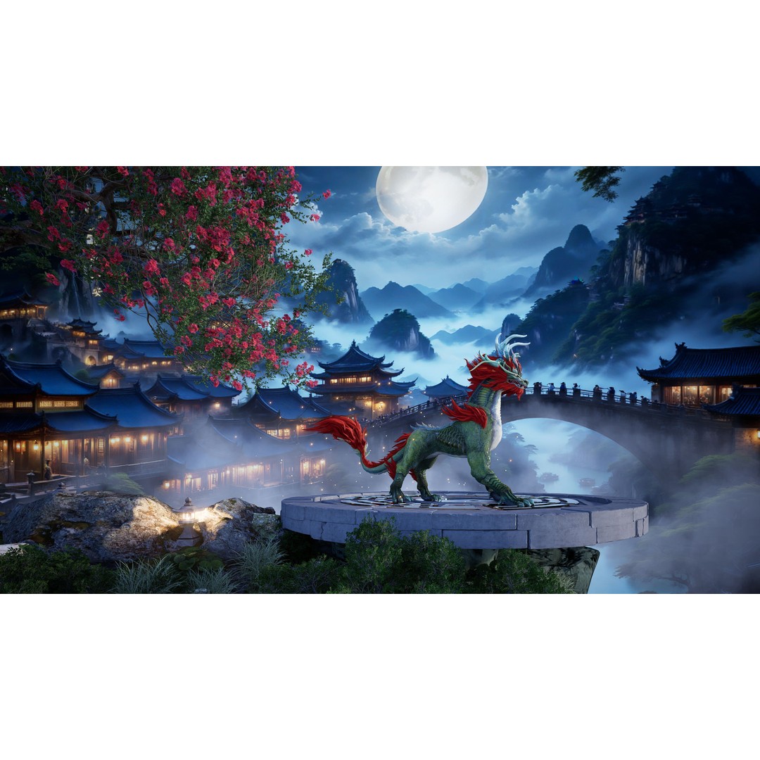 Qilin-C1 3D Model – Rigged Animated Character with PBR Textures, FBX - View 3
