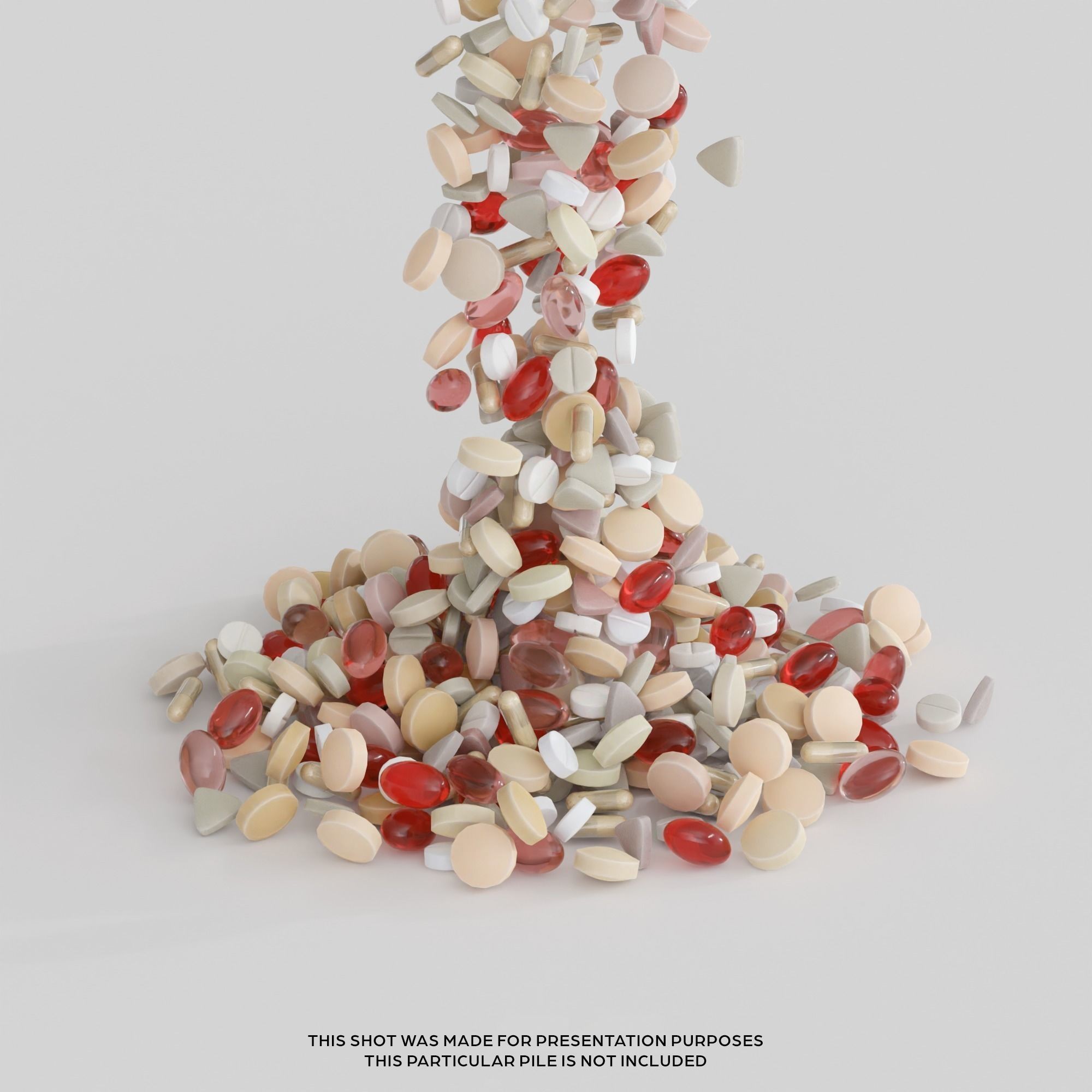 Pills and Tablets Collection - Low-Poly Game-Ready 3D Model - View 15