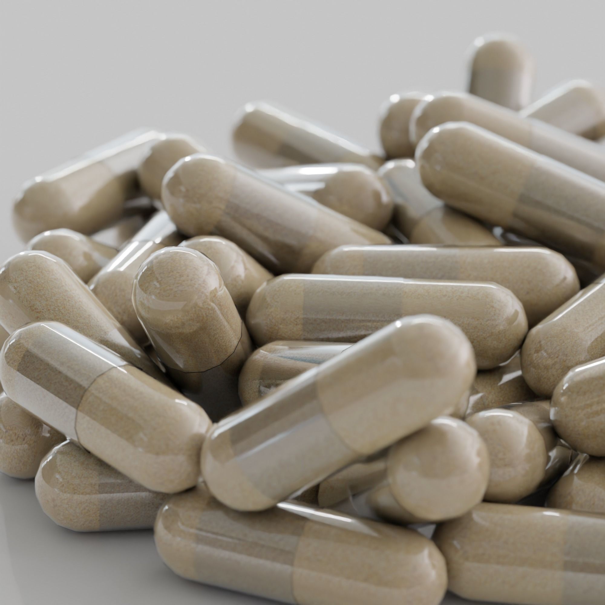 Pills and Tablets Collection - Low-Poly Game-Ready 3D Model - View 8