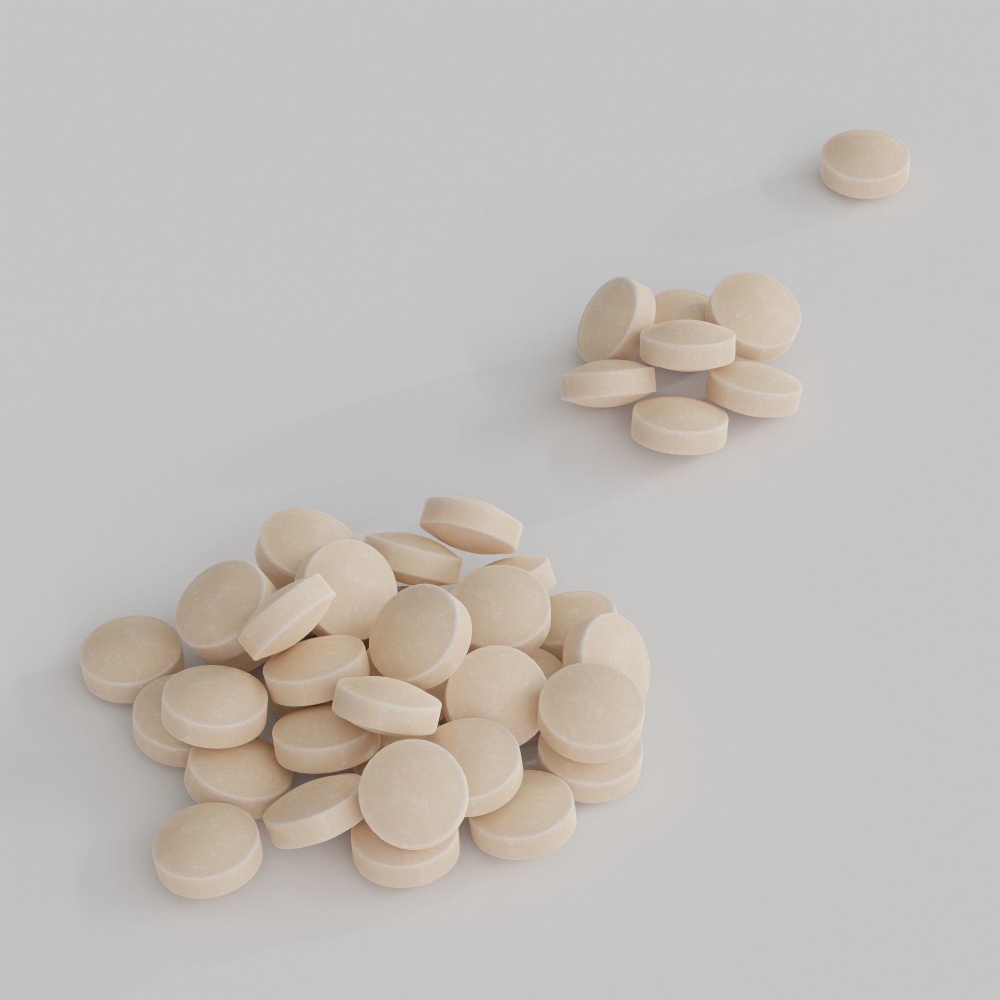 Pills and Tablets Collection - Low-Poly Game-Ready 3D Model - View 9