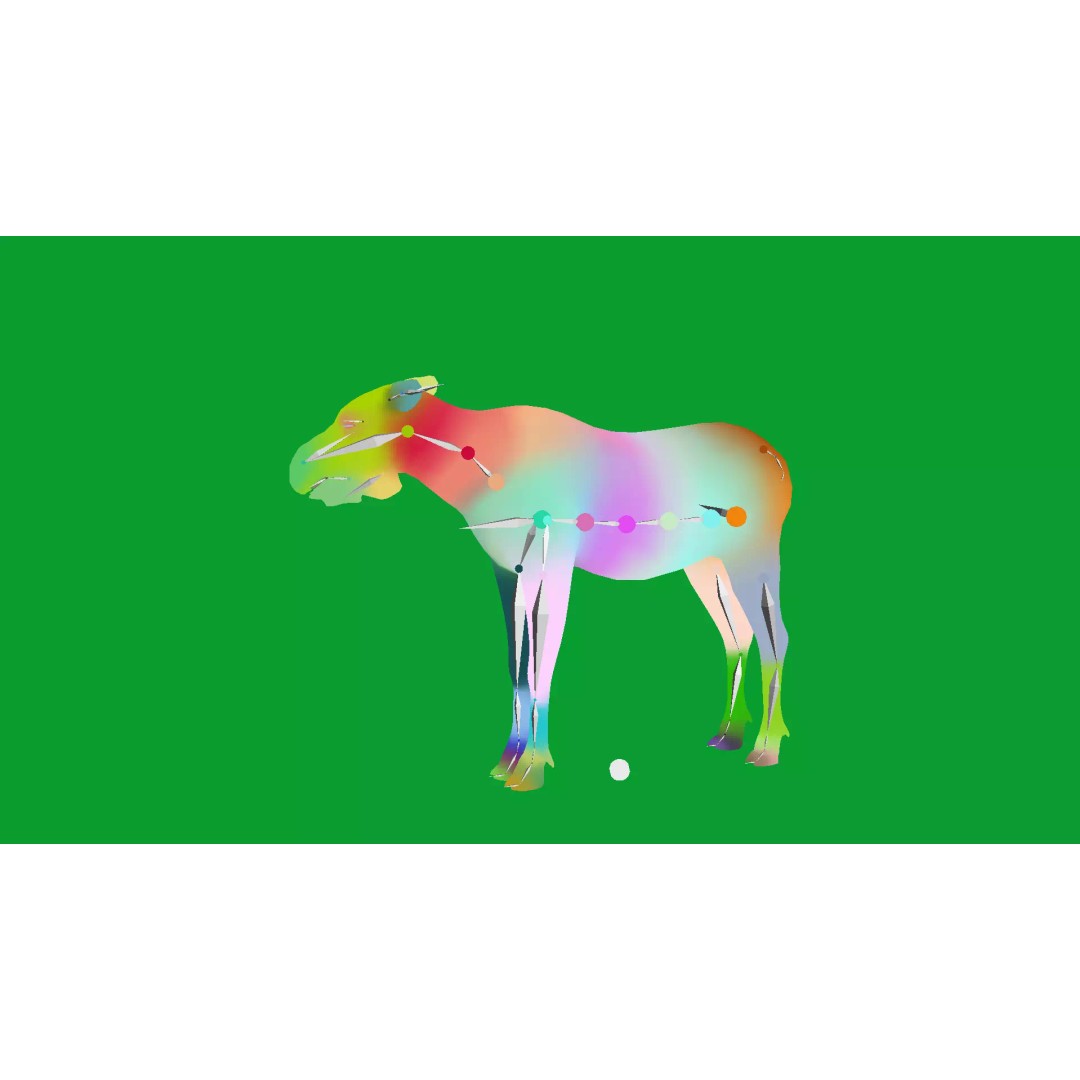 Eurasian Female Moose 3D Model – Low Poly Game Ready Asset, FBX - View 16