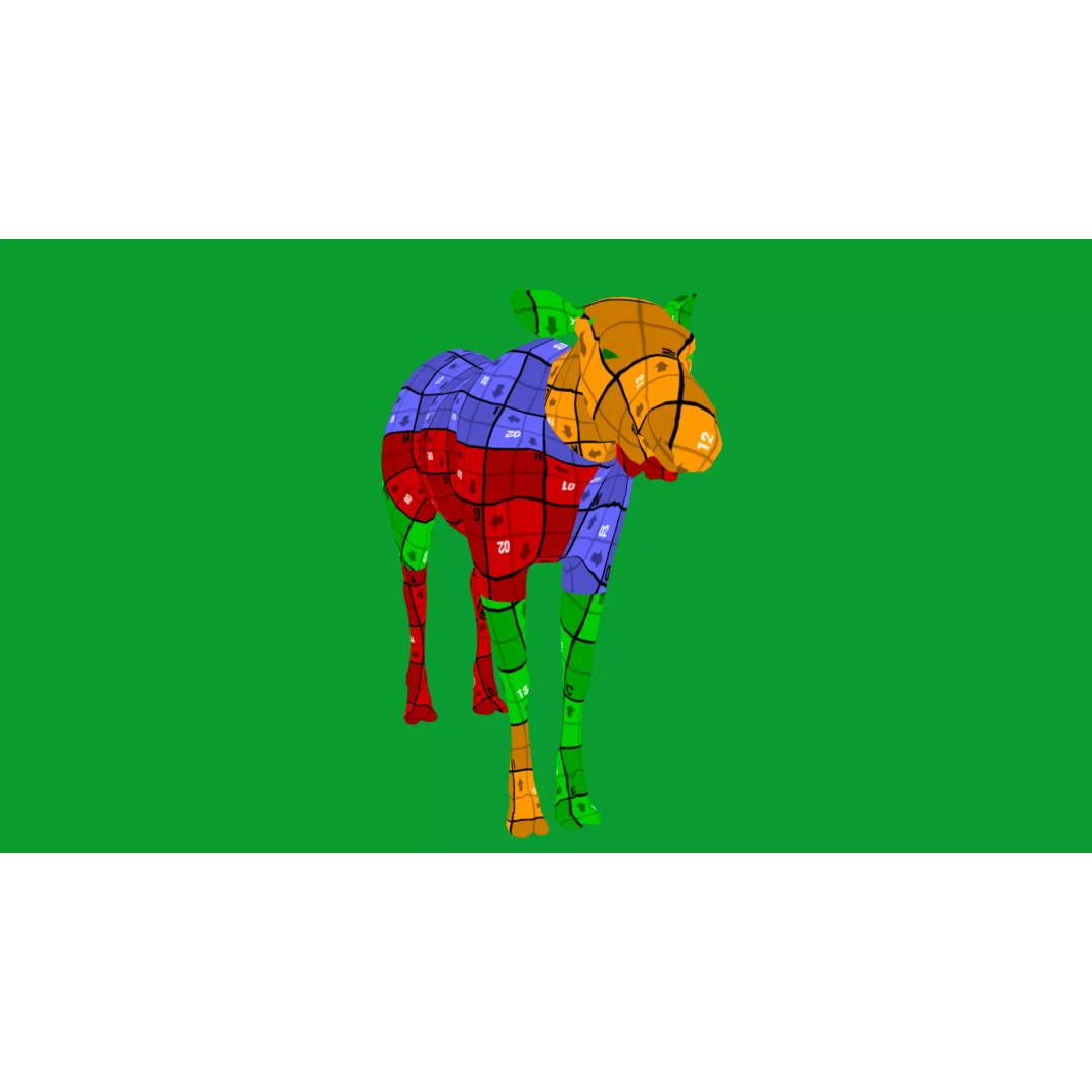 Eurasian Female Moose 3D Model – Low Poly Game Ready Asset, FBX - View 31