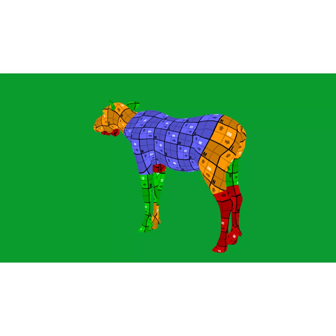 Eurasian Female Moose 3D Model – Low Poly Game Ready Asset, FBX - View 33