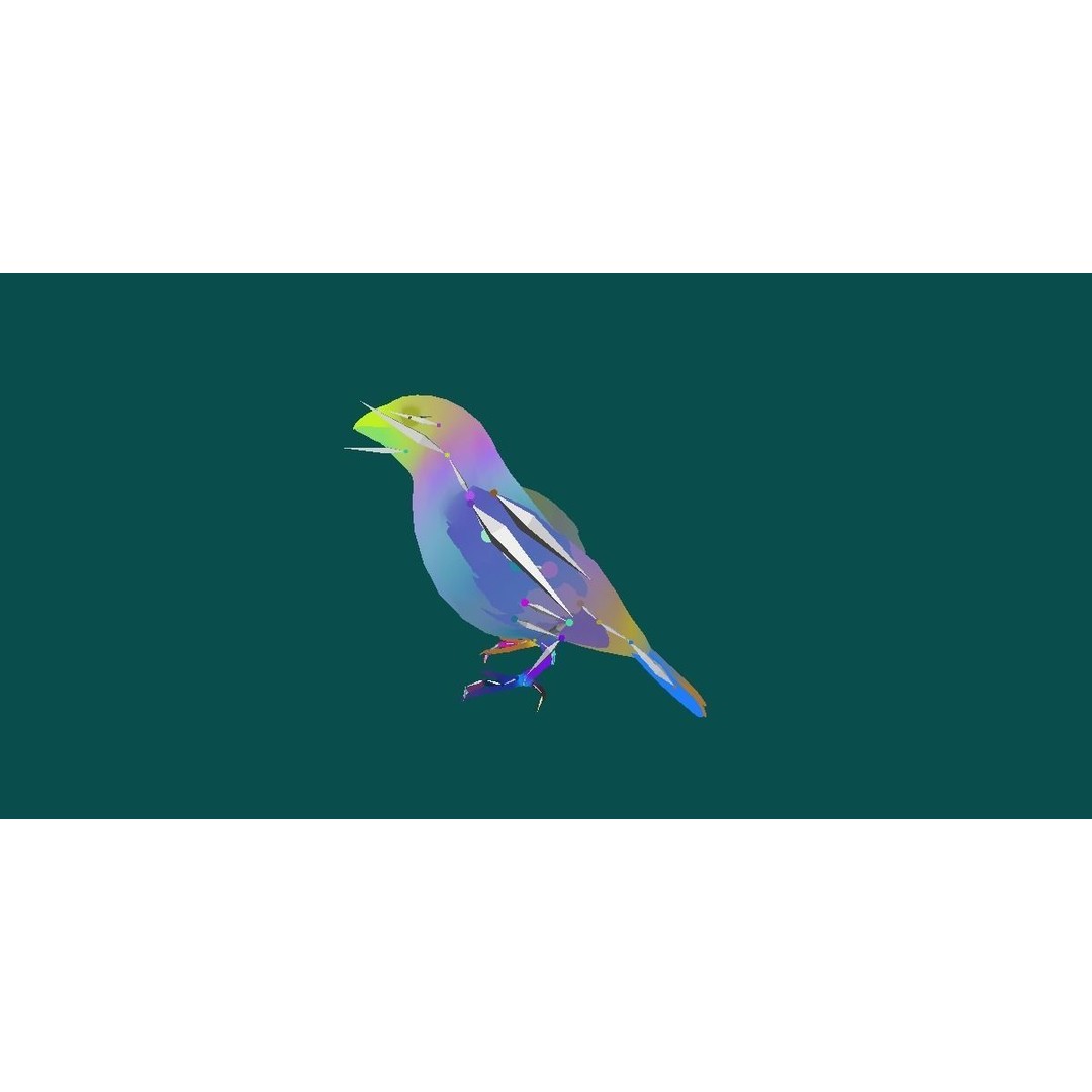 Finches Birds 3D Model – Low Poly Animated PBR Asset, FBX, Unity - View 20
