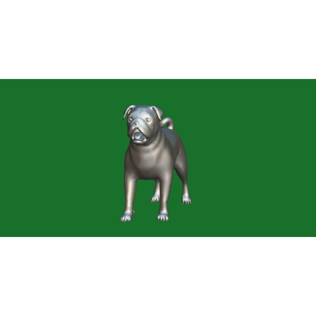 Pug Dog 3D Model – Low Poly Game Ready Character with Animations - View 12