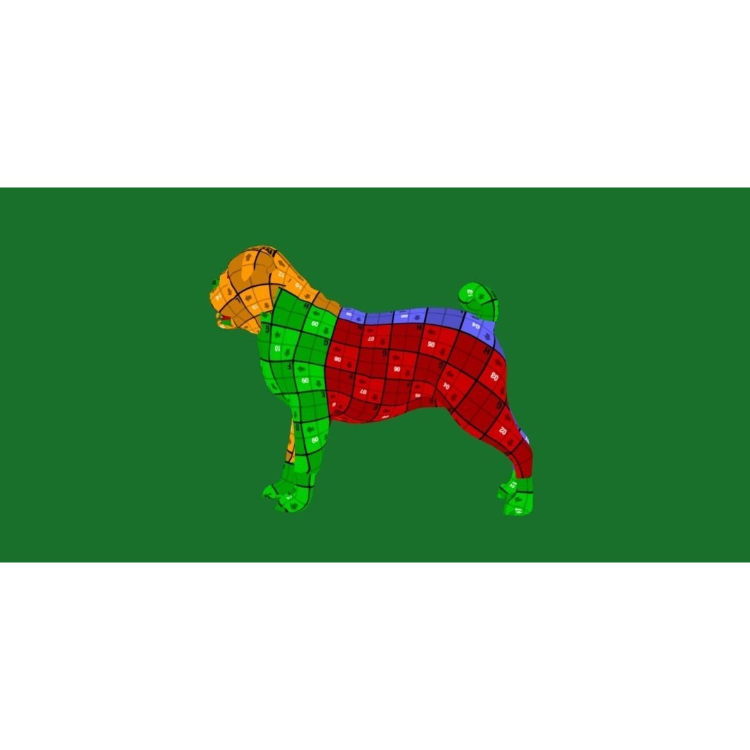 Pug Dog 3D Model – Low Poly Game Ready Character with Animations - View 17