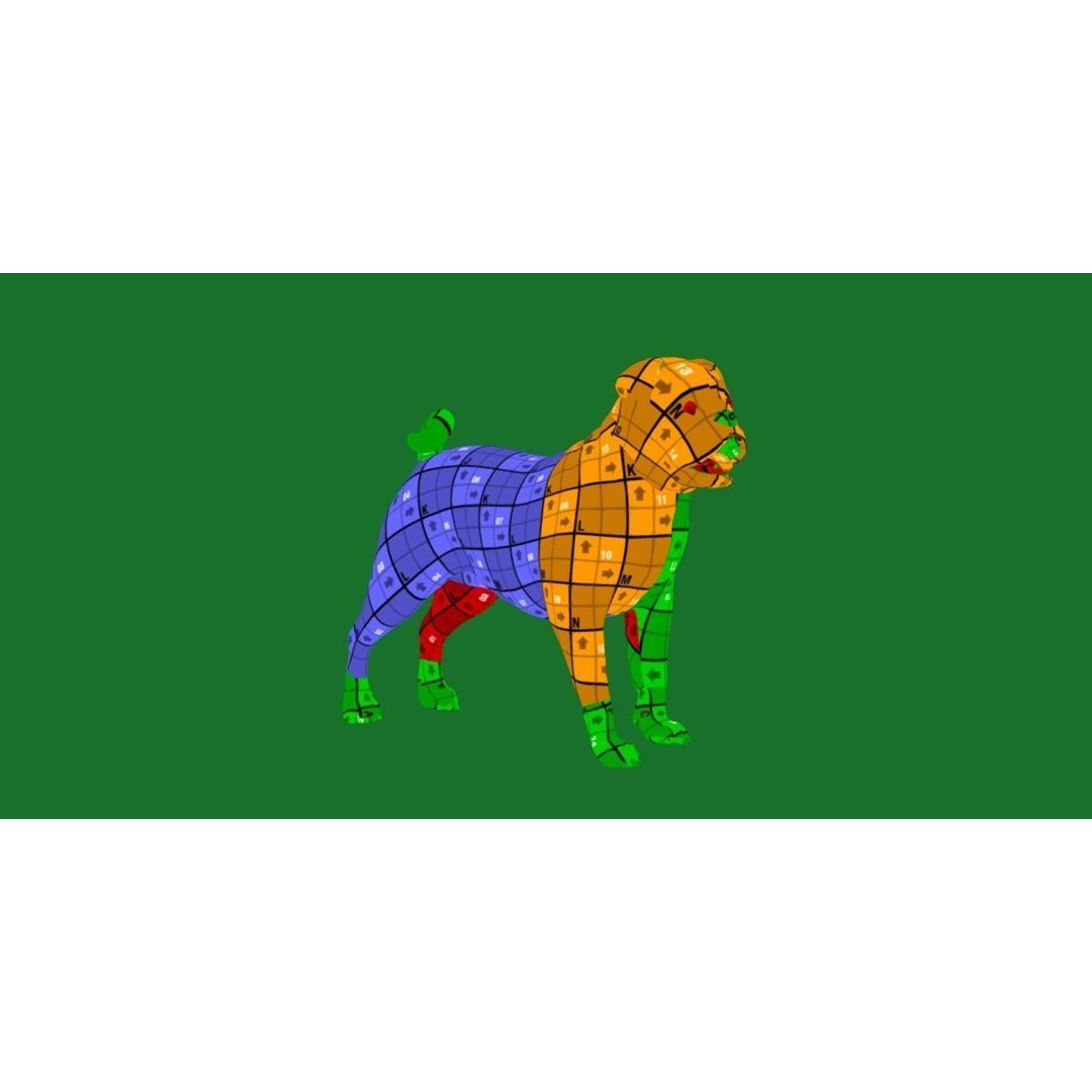 Pug Dog 3D Model – Low Poly Game Ready Character with Animations - View 18