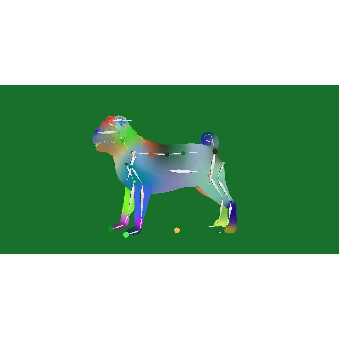 Pug Dog 3D Model – Low Poly Game Ready Character with Animations - View 23