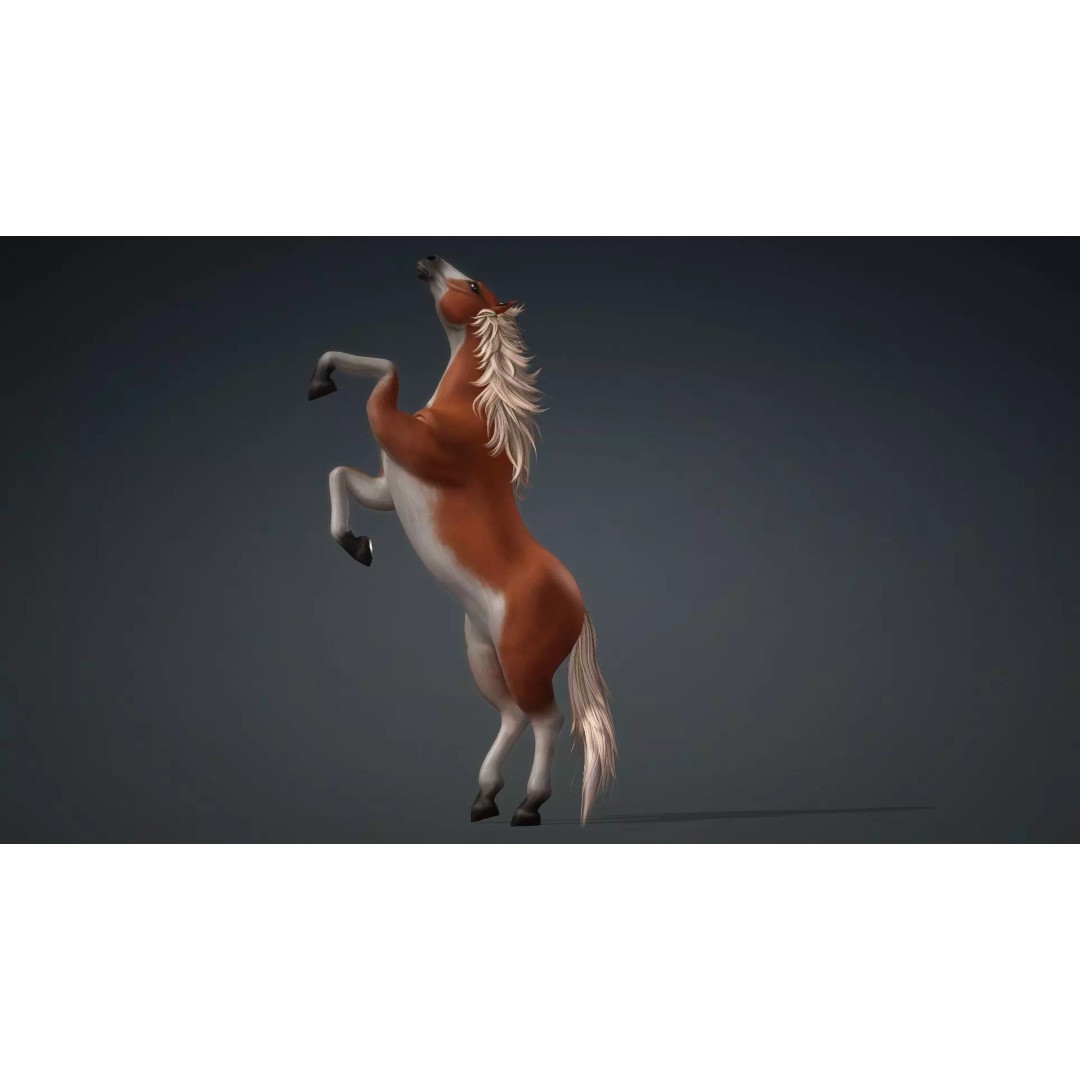 Horse-G6 3D Model – Rigged Animated Character with PBR Textures - View 5