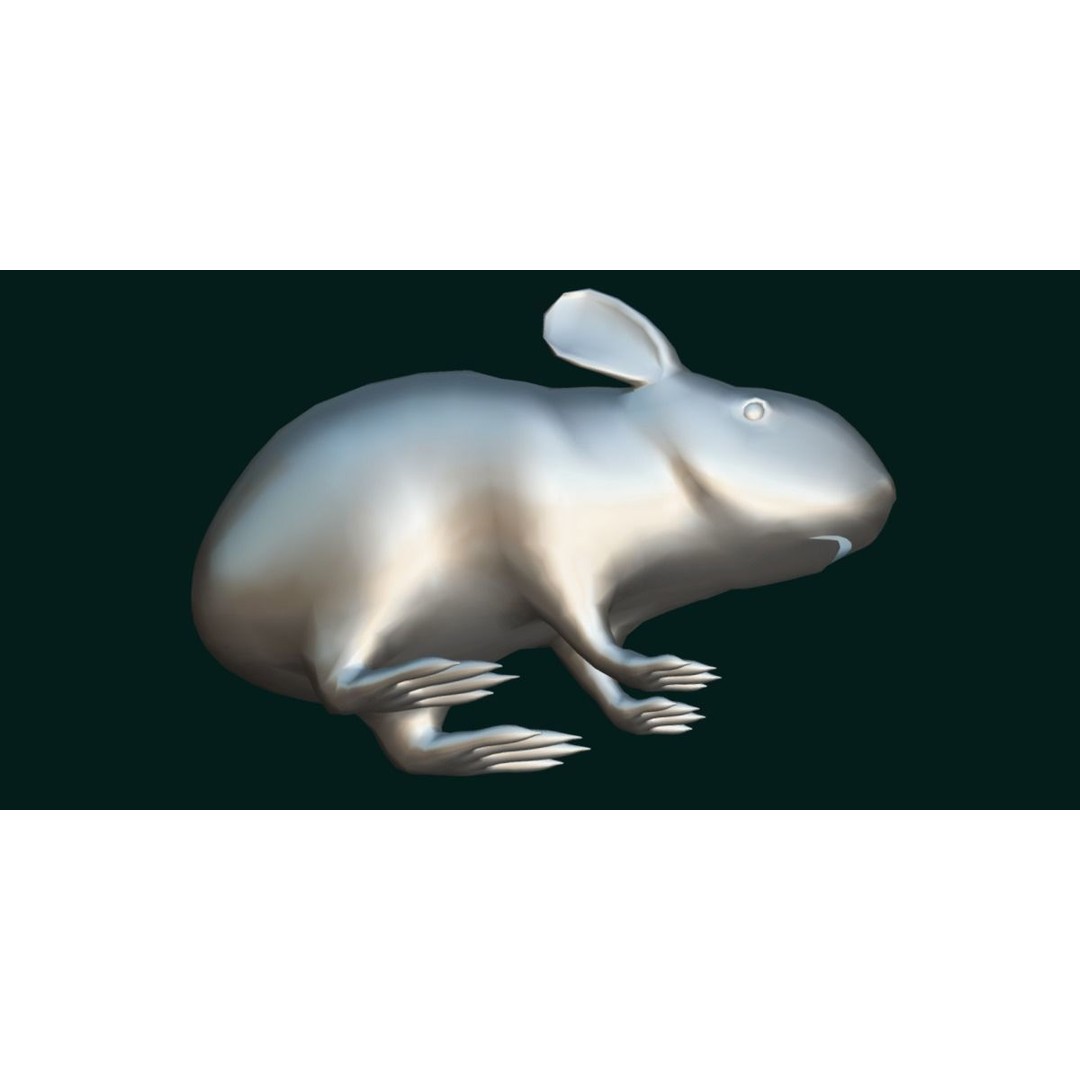 Lower Keys Marsh Rabbit 3D Model – Low Poly Game Asset, FBX, PBR - View 18