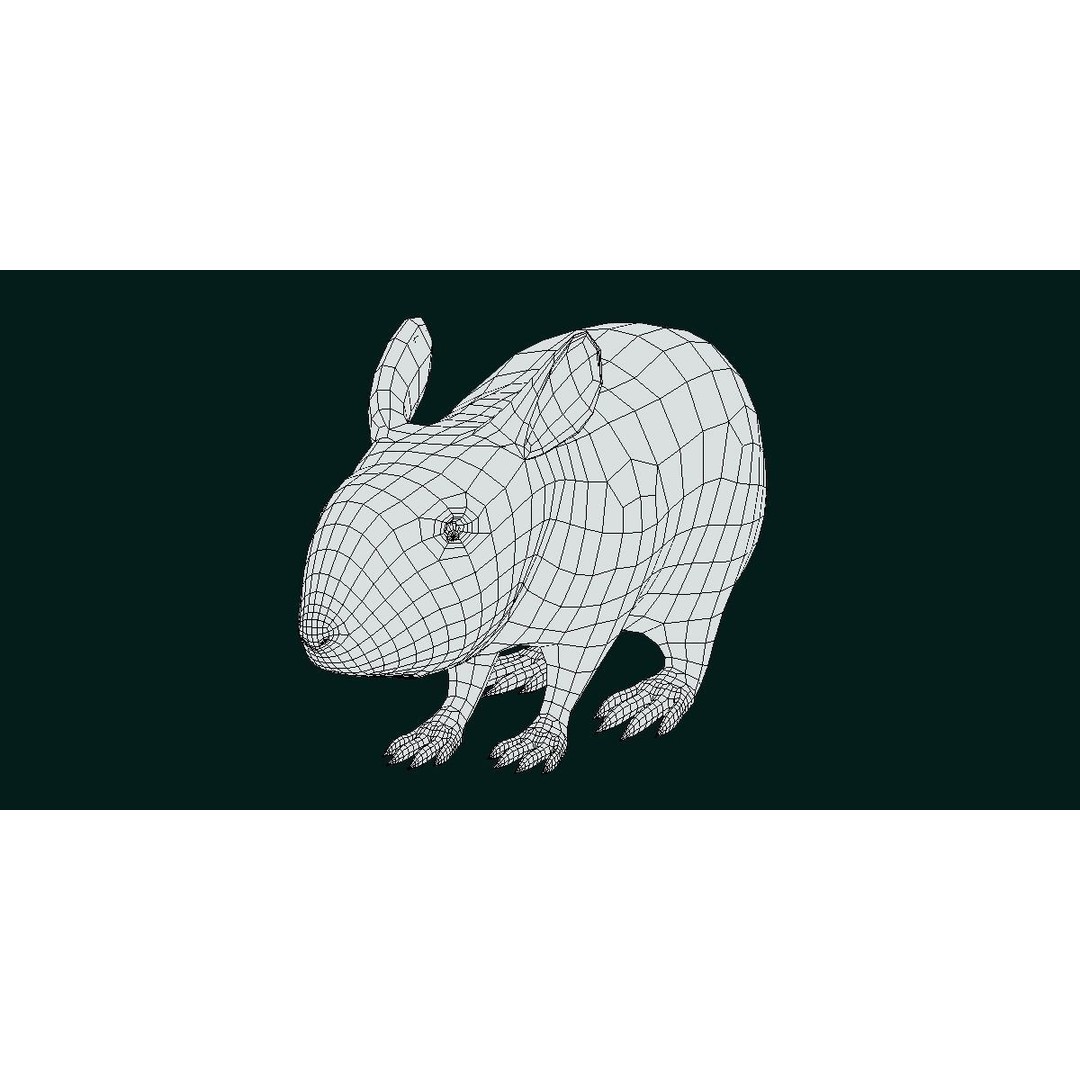 Lower Keys Marsh Rabbit 3D Model – Low Poly Game Asset, FBX, PBR - View 4