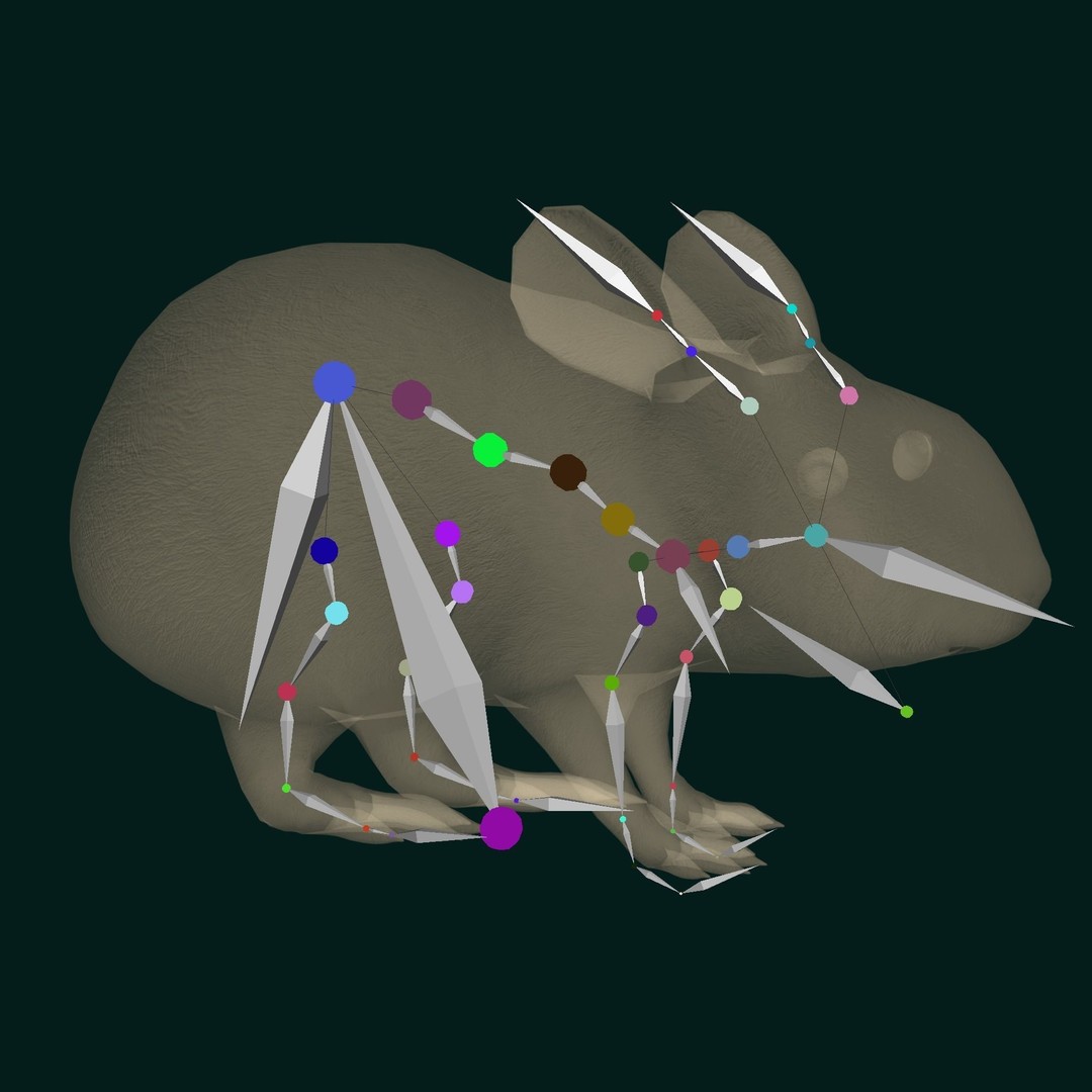Lower Keys Marsh Rabbit 3D Model – Low Poly Game Asset, FBX, PBR - View 8