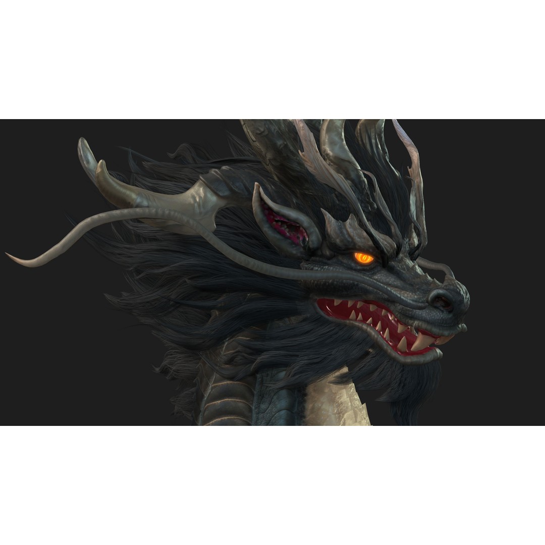 Qilin-C7 3D Model – Rigged Animated Character with PBR Textures, FBX - View 16