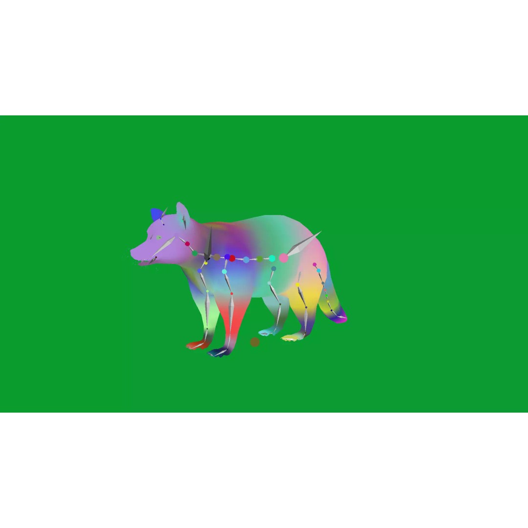 Raccoon 3D Model – Low Poly Game Asset with Animations, FBX - View 24
