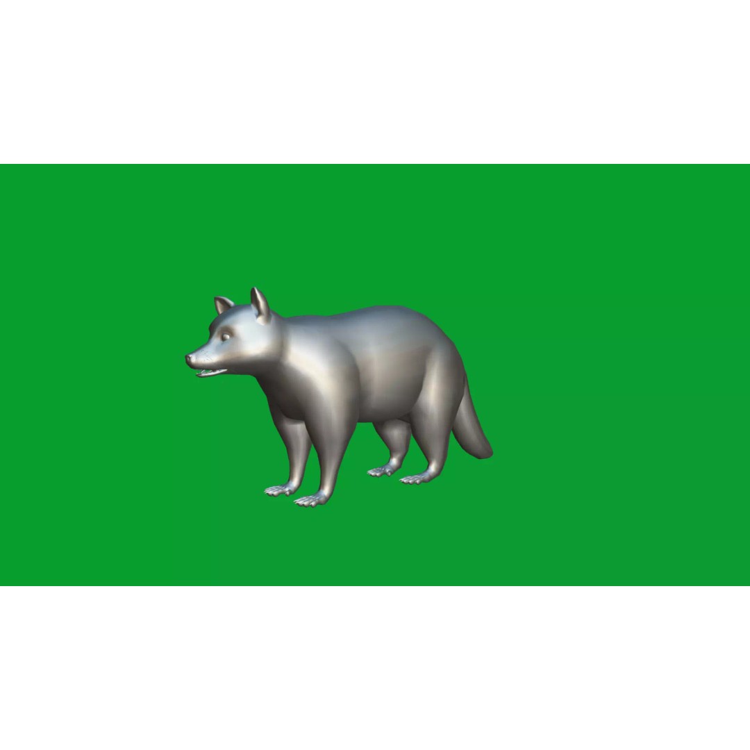 Raccoon 3D Model – Low Poly Game Asset with Animations, FBX - View 36