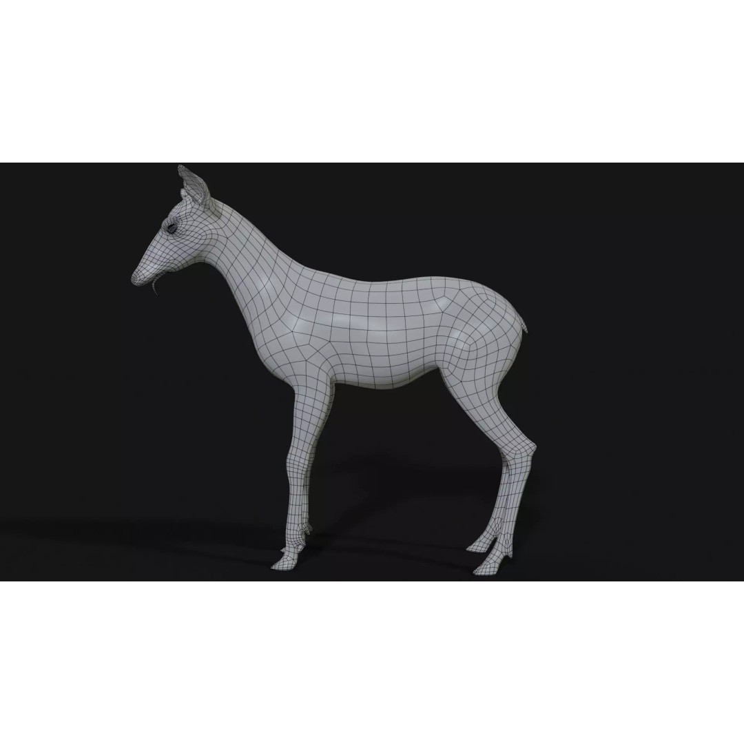 Bambi Zombie 3D Model – Low Poly Creature, Rigged, FBX, Unity, Unreal Engine - View 19
