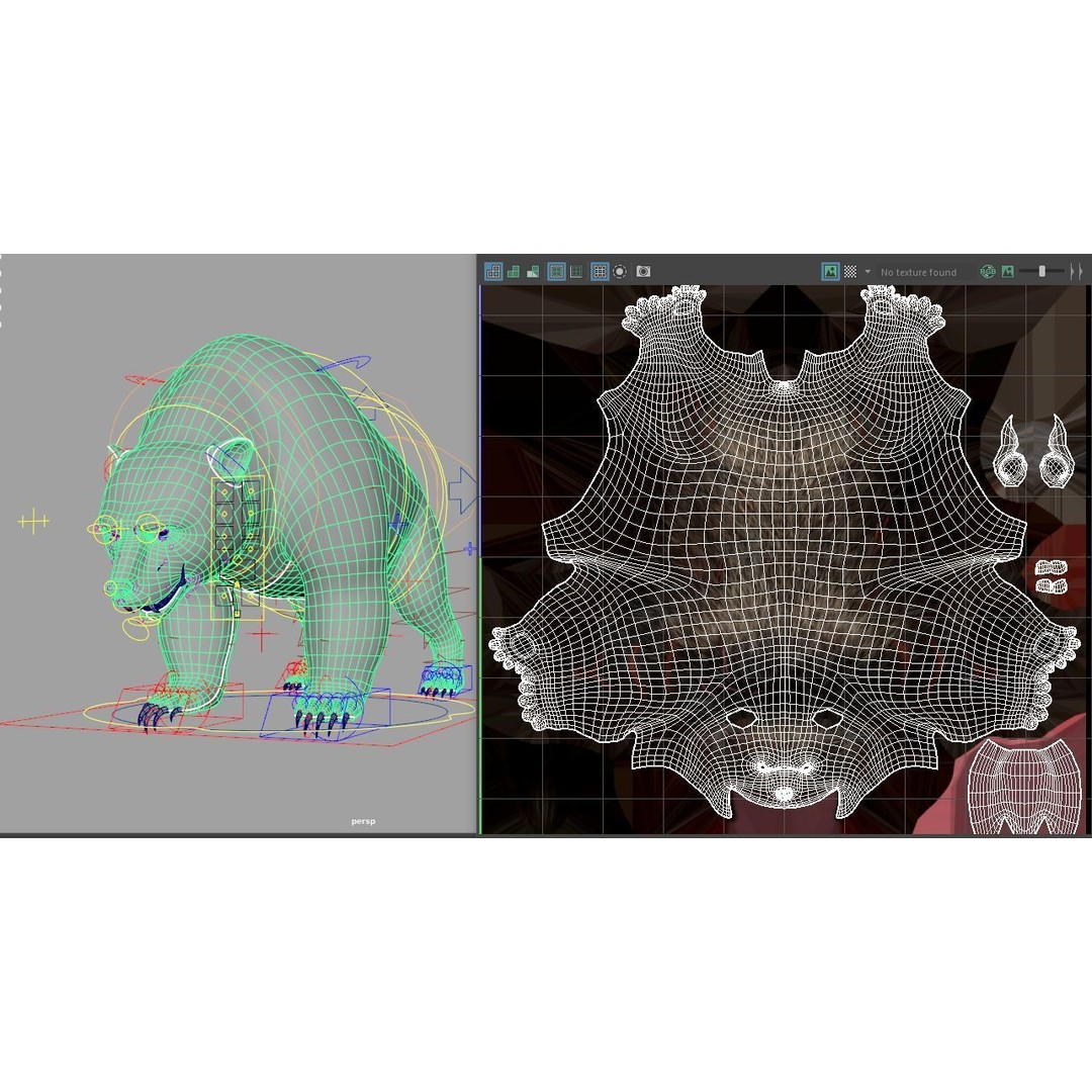 Injured Bear 3D Model – Rigged High Poly Game Asset, FBX, OBJ