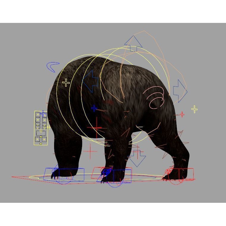 Injured Bear 3D Model – Rigged High Poly Game Asset, FBX, OBJ - View 10