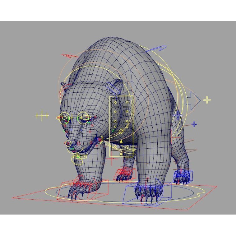 Injured Bear 3D Model – Rigged High Poly Game Asset, FBX, OBJ - View 12