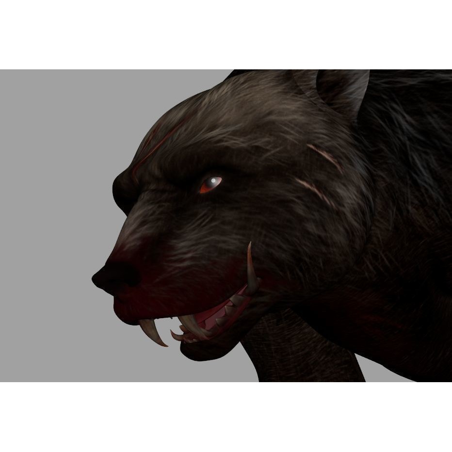 Injured Bear 3D Model – Rigged High Poly Game Asset, FBX, OBJ - View 7