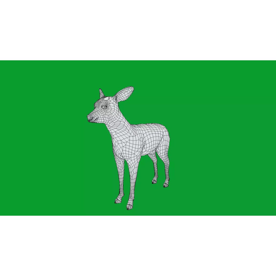 European Roe Deer 3D Model – Low Poly Game Ready Asset, FBX - View 18