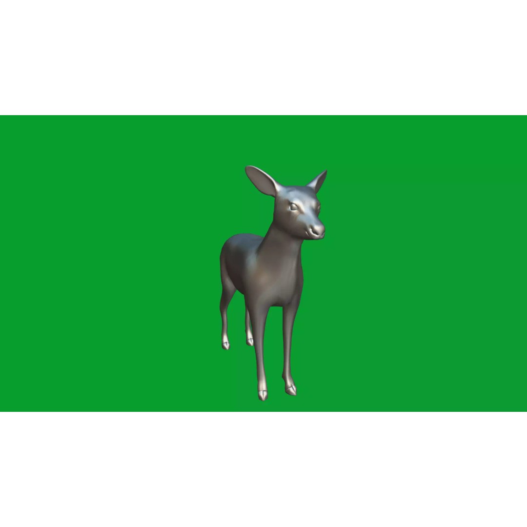 European Roe Deer 3D Model – Low Poly Game Ready Asset, FBX - View 22