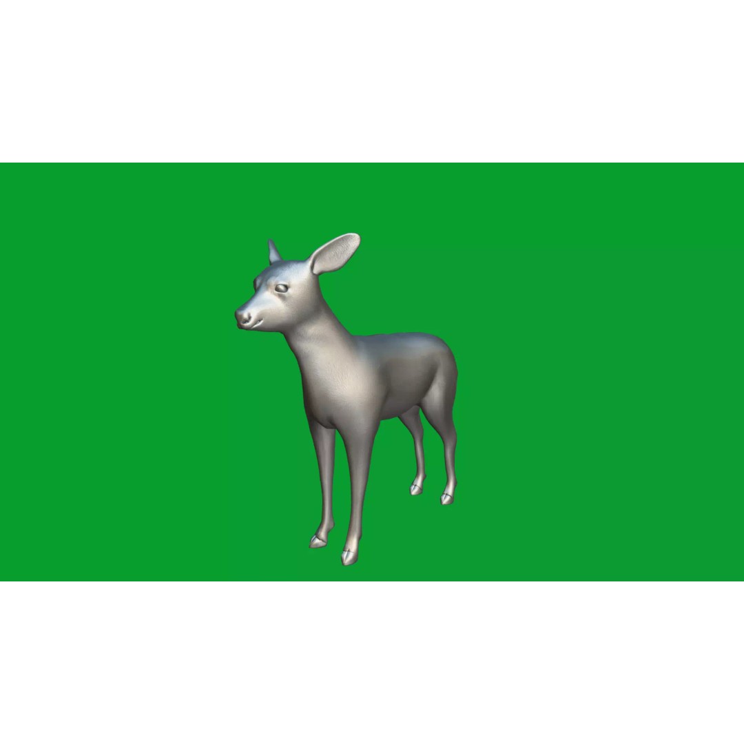 European Roe Deer 3D Model – Low Poly Game Ready Asset, FBX - View 28