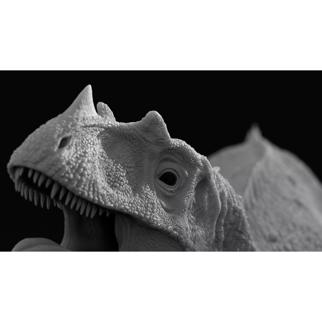 Ceratosaurus 3D Model – Rigged Dinosaur for Animation, FBX - View 4
