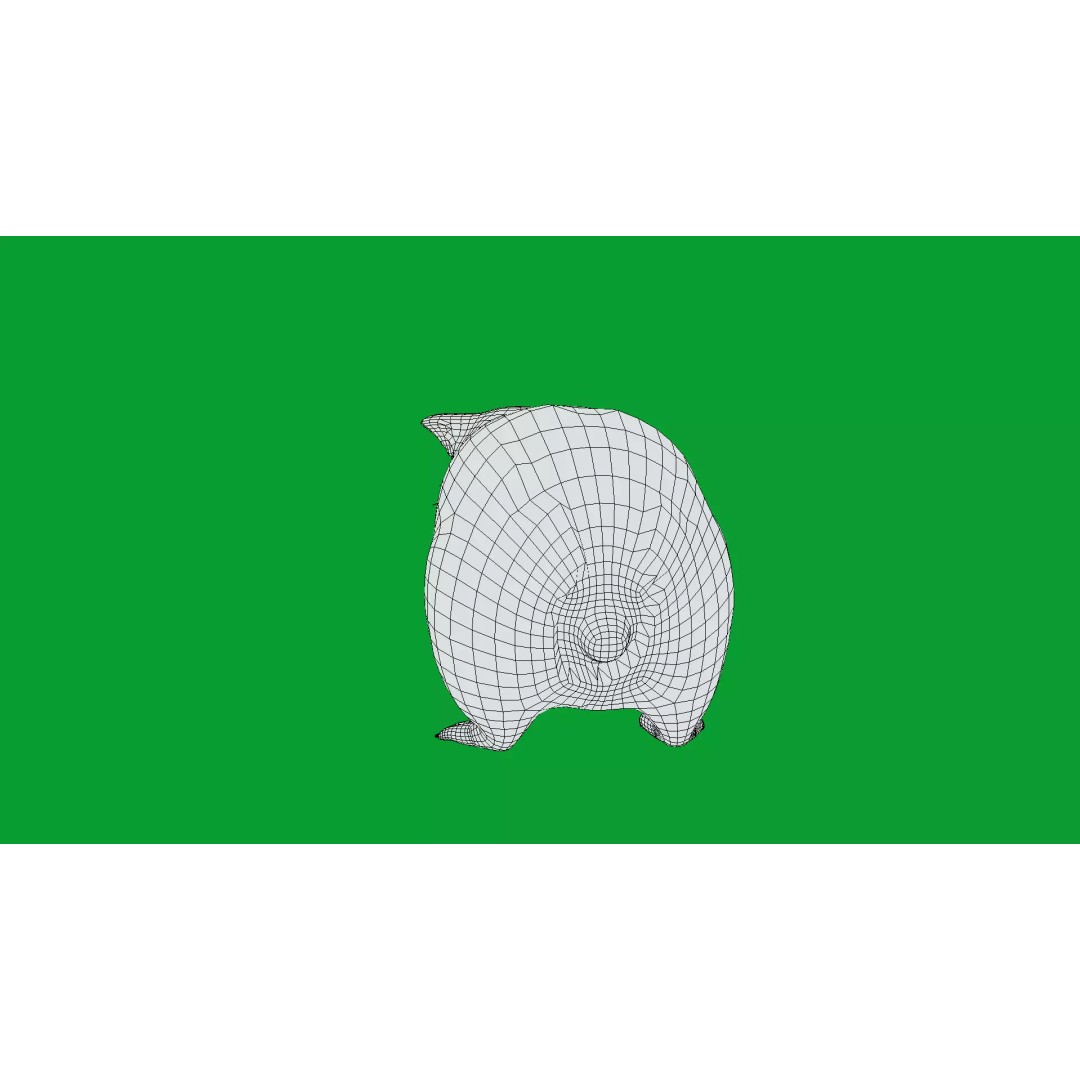 American Guinea Pig 3D Model – Low Poly Rigged Animal with Animations - View 23