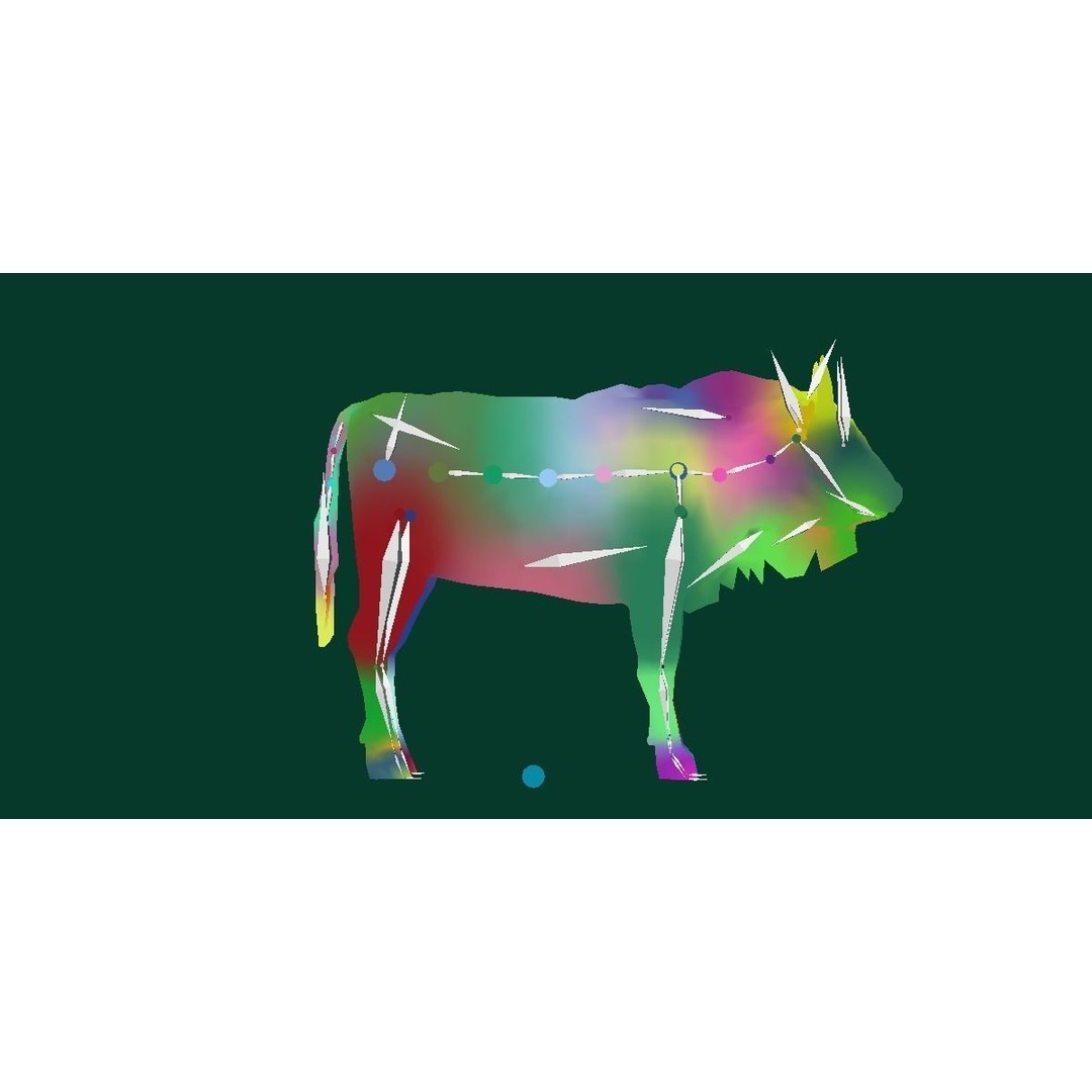European Bison Calf 3D Model – Low Poly Game Asset, FBX, PBR - View 17