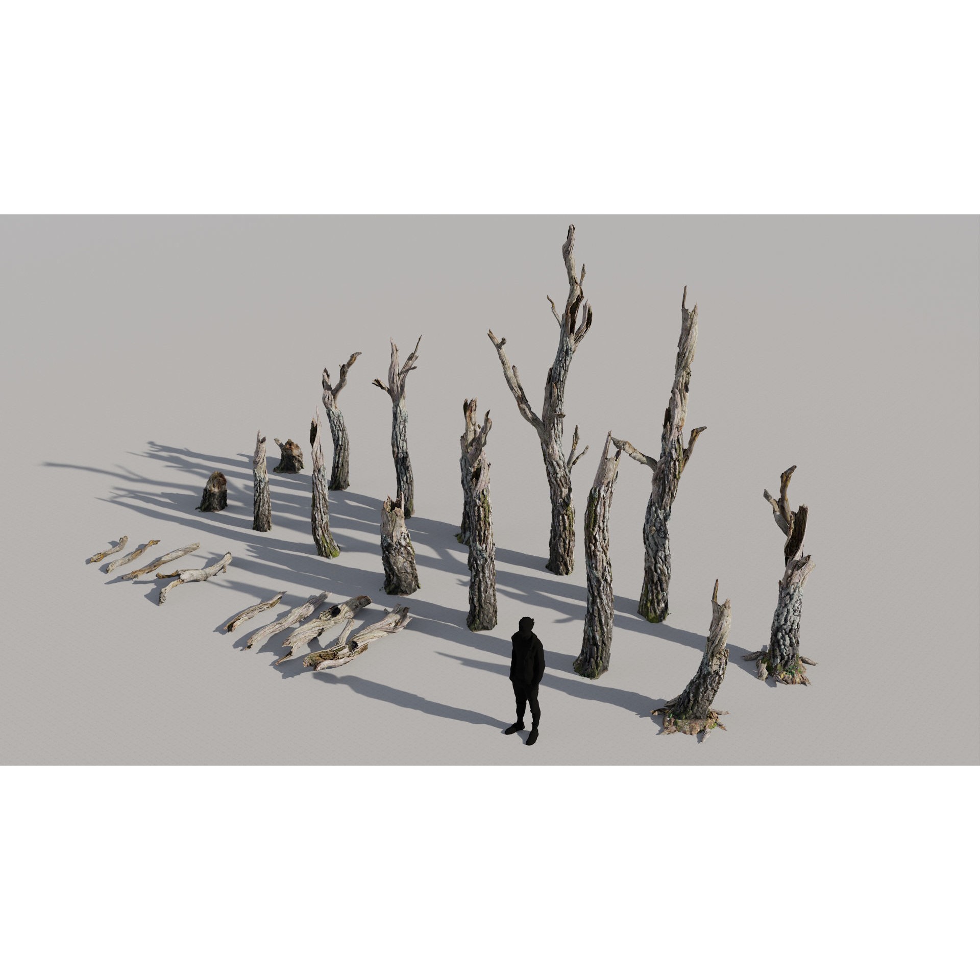 Moss Biome Ground Scatter - Low-Poly Game-Ready 3D Model - View 17