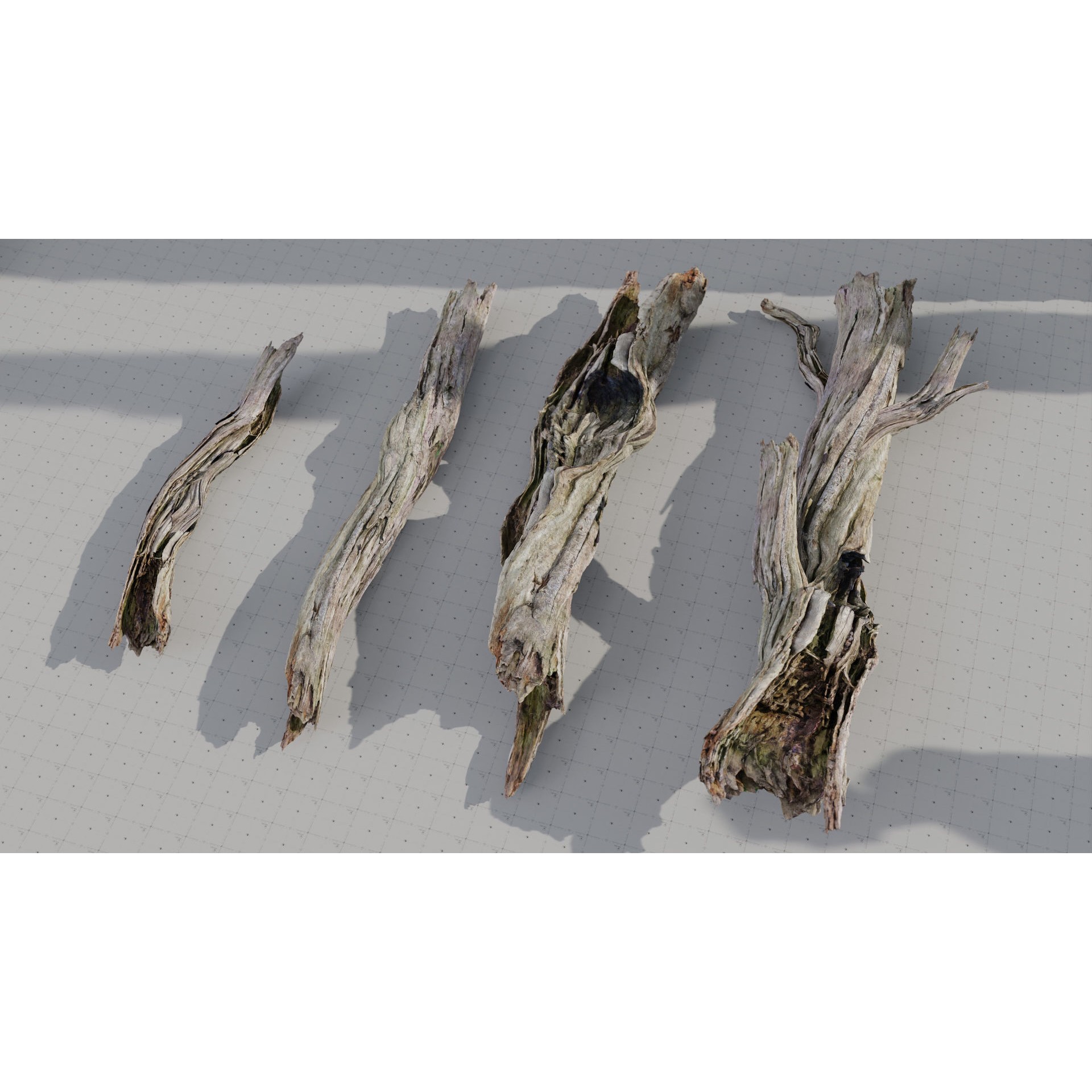 Moss Biome Ground Scatter - Low-Poly Game-Ready 3D Model - View 19