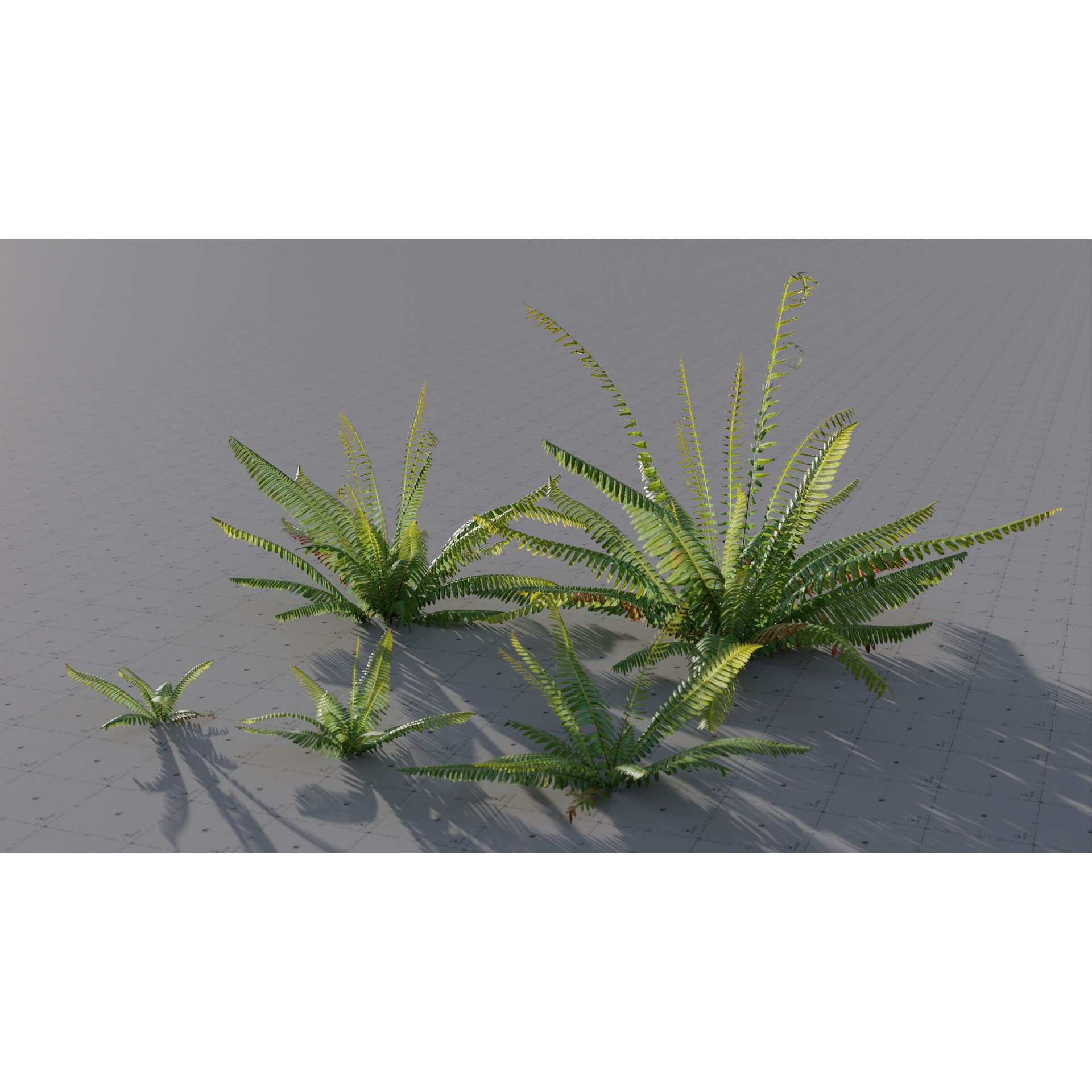 Moss Biome Ground Scatter - Low-Poly Game-Ready 3D Model - View 21