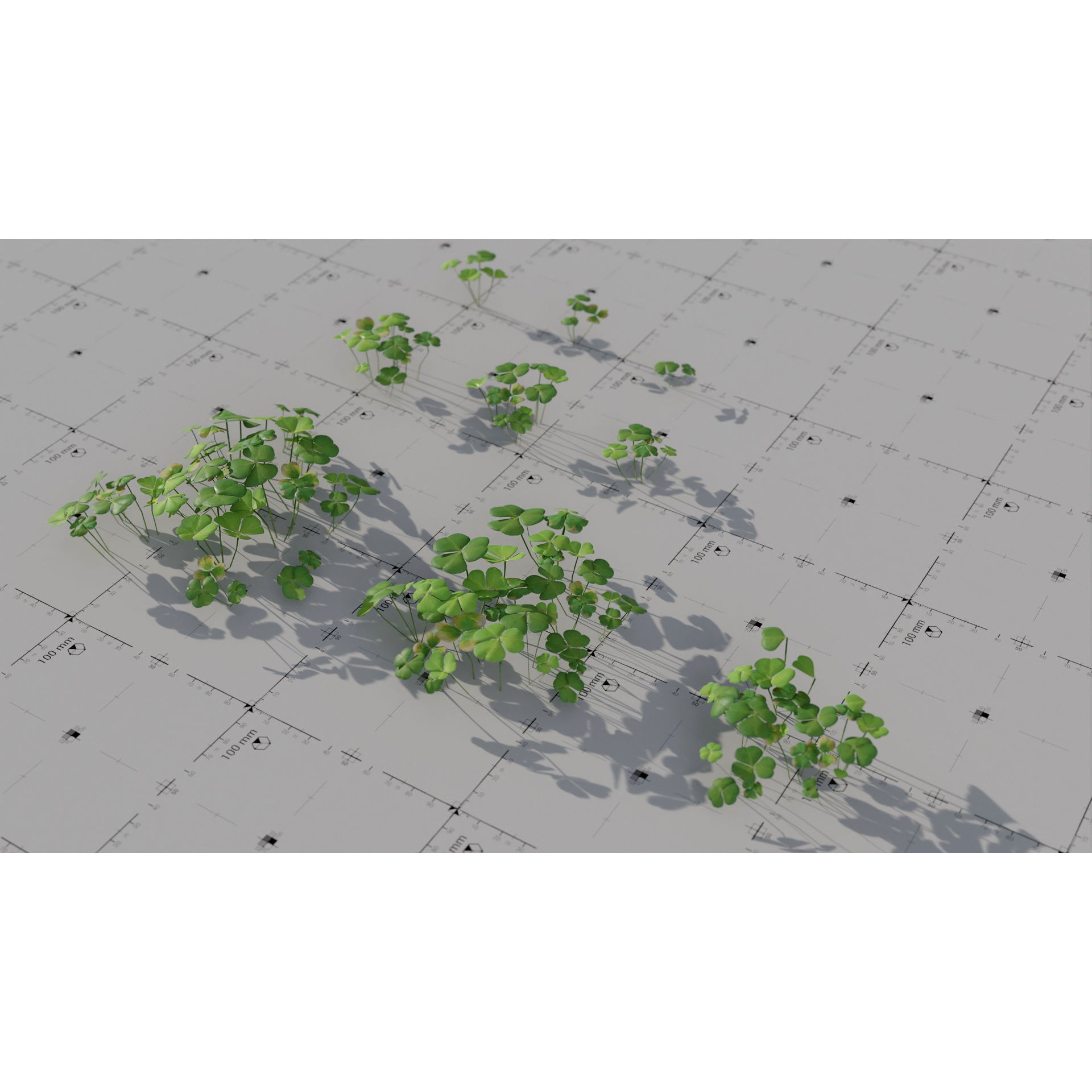 Moss Biome Ground Scatter - Low-Poly Game-Ready 3D Model - View 24
