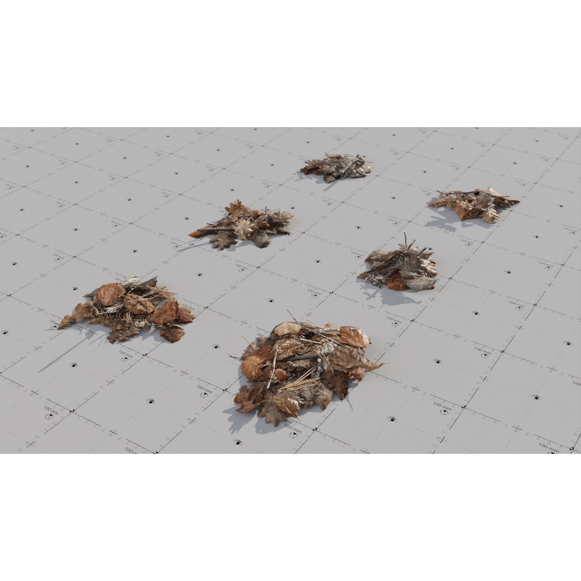 Moss Biome Ground Scatter - Low-Poly Game-Ready 3D Model - View 26