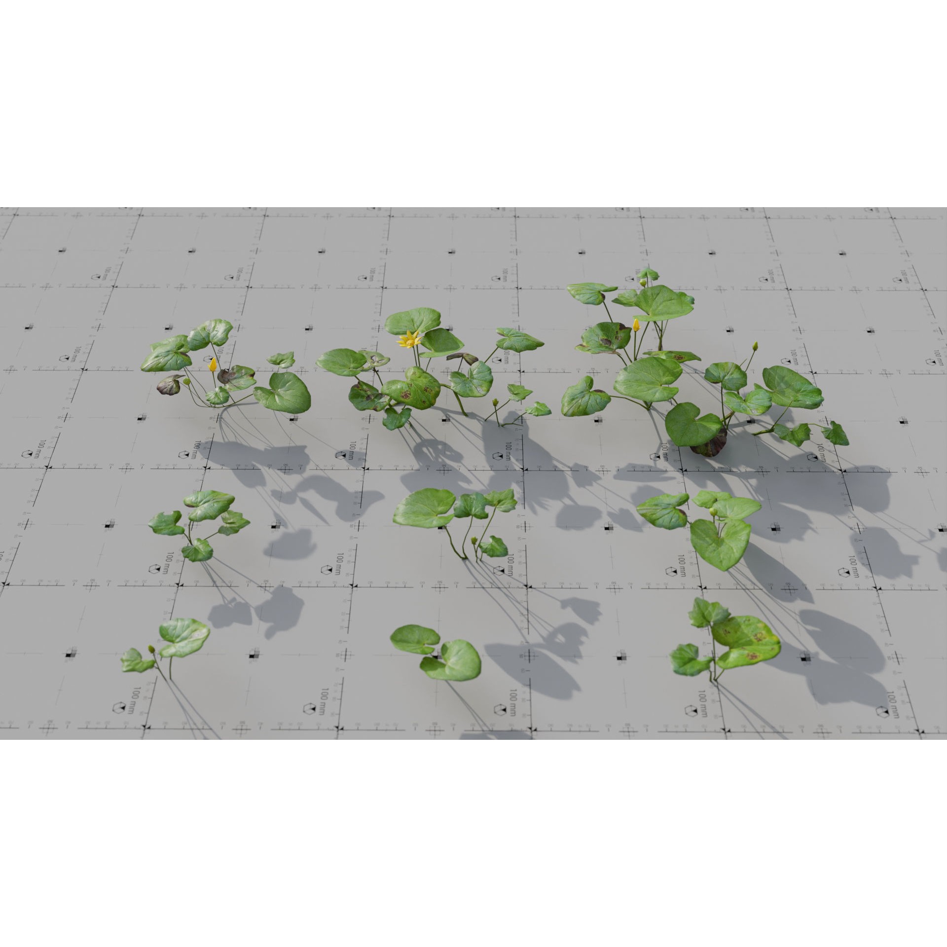 Moss Biome Ground Scatter - Low-Poly Game-Ready 3D Model - View 28