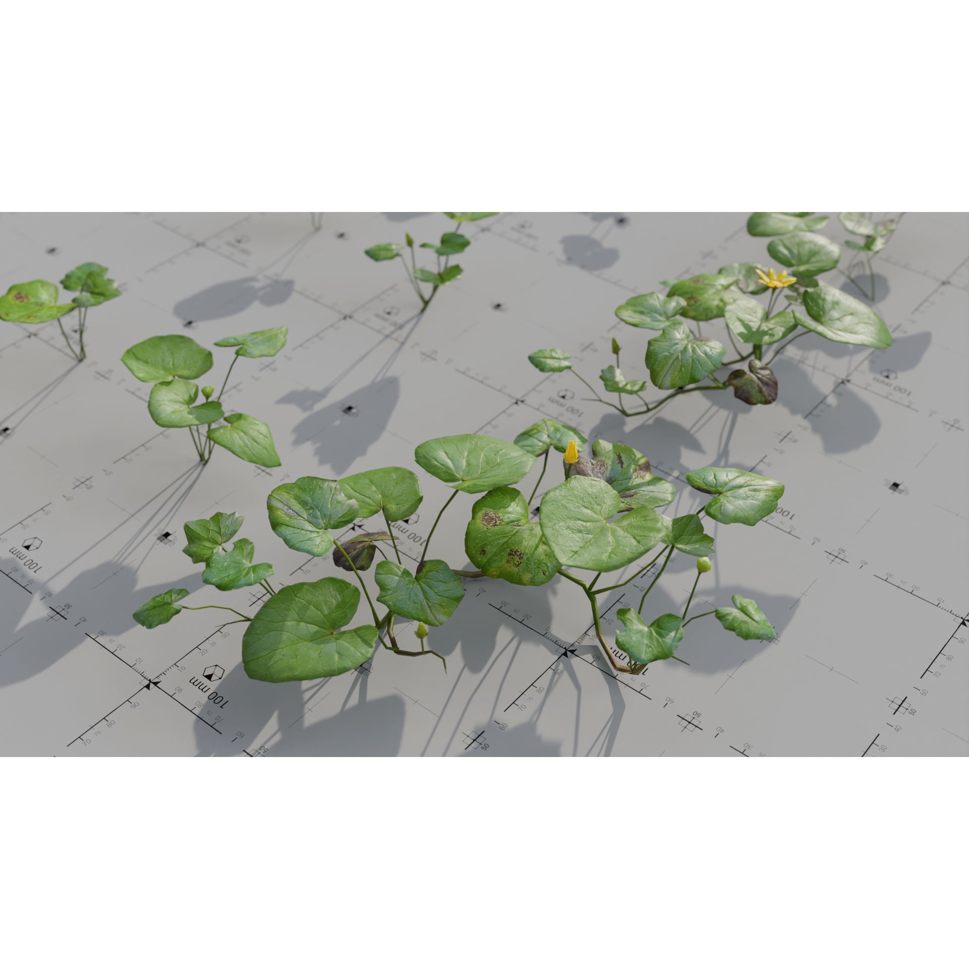 Moss Biome Ground Scatter - Low-Poly Game-Ready 3D Model - View 29