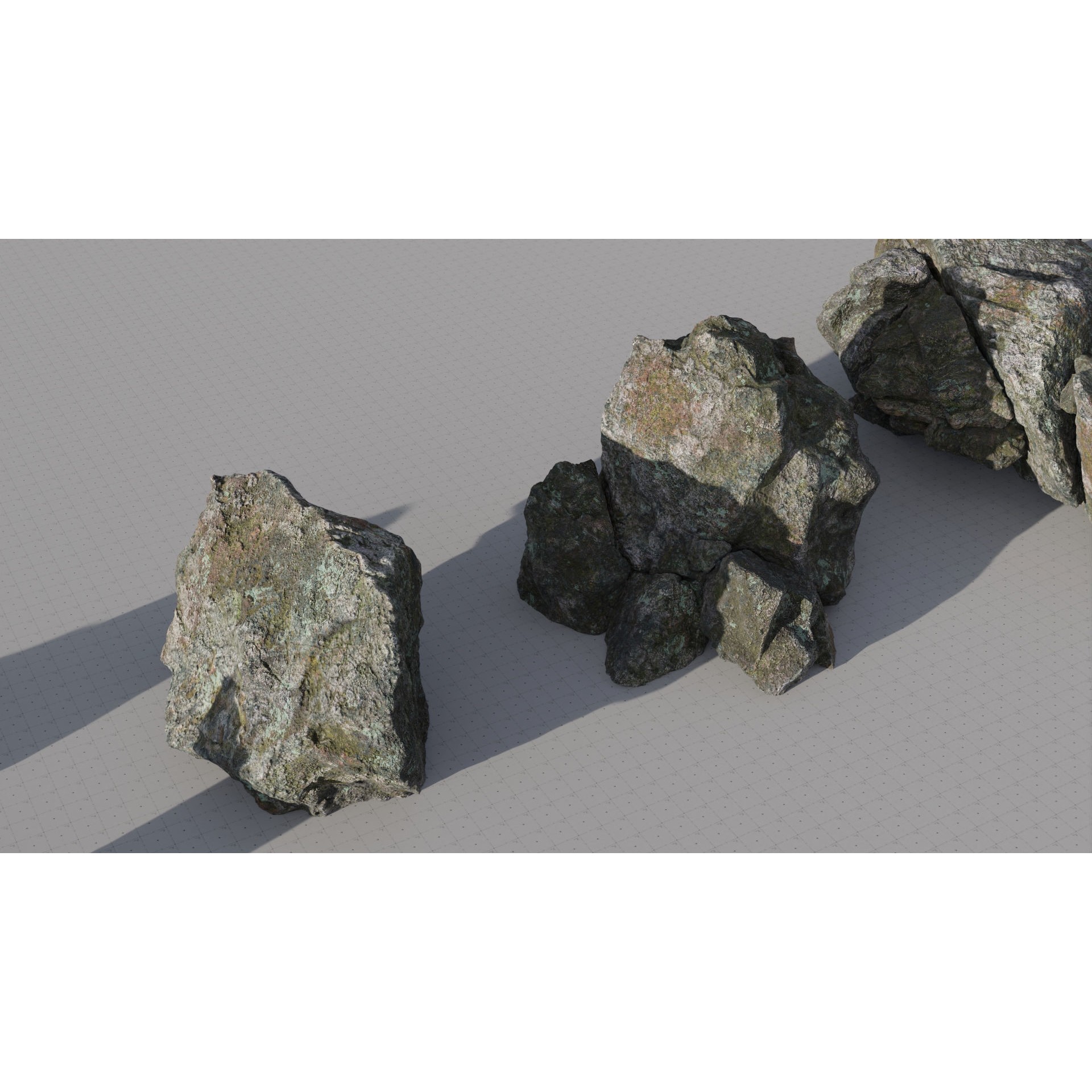 Moss Biome Ground Scatter - Low-Poly Game-Ready 3D Model - View 36