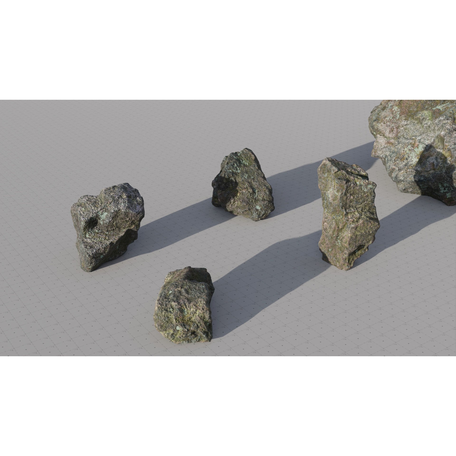 Moss Biome Ground Scatter - Low-Poly Game-Ready 3D Model - View 37